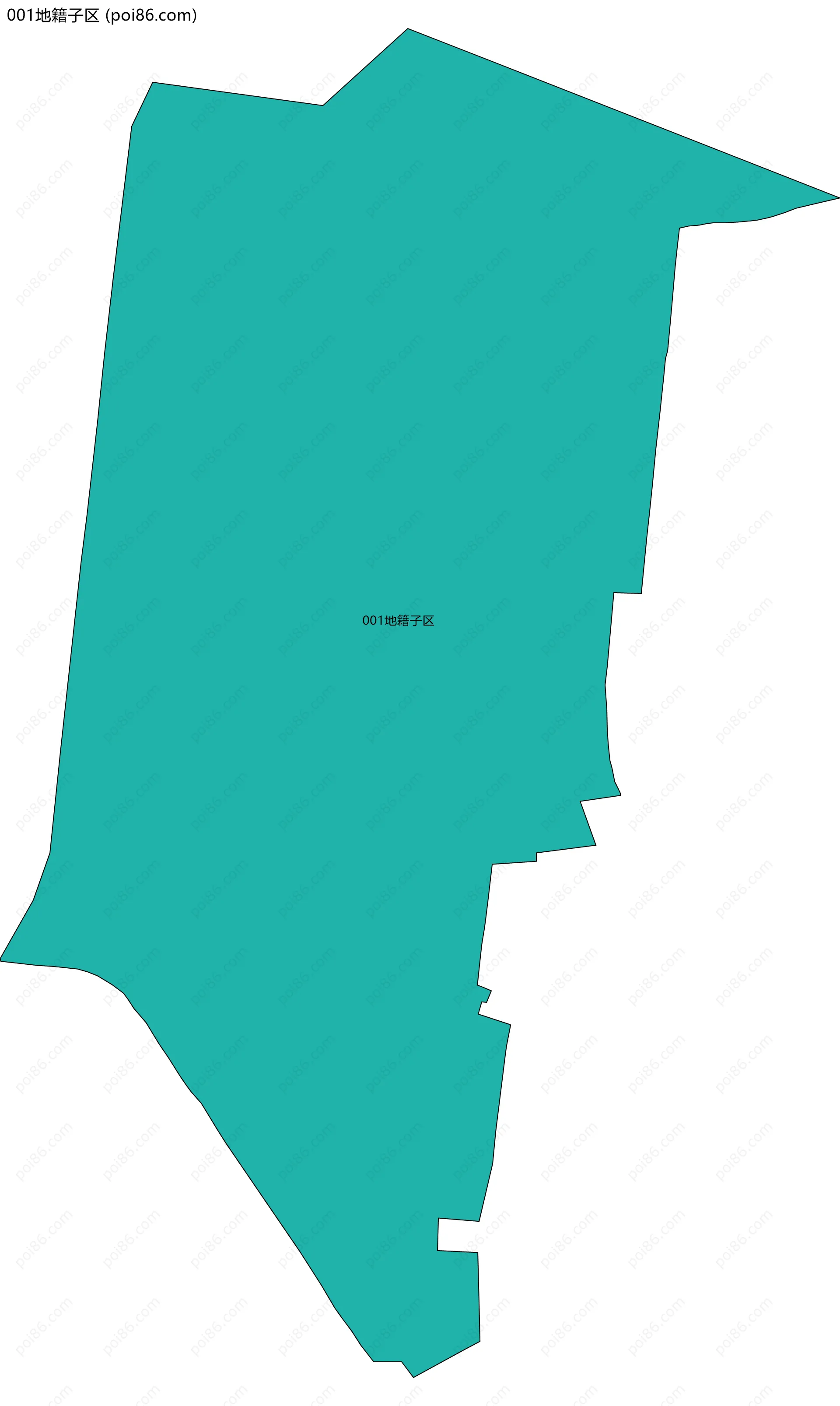 001地籍子区边界地图