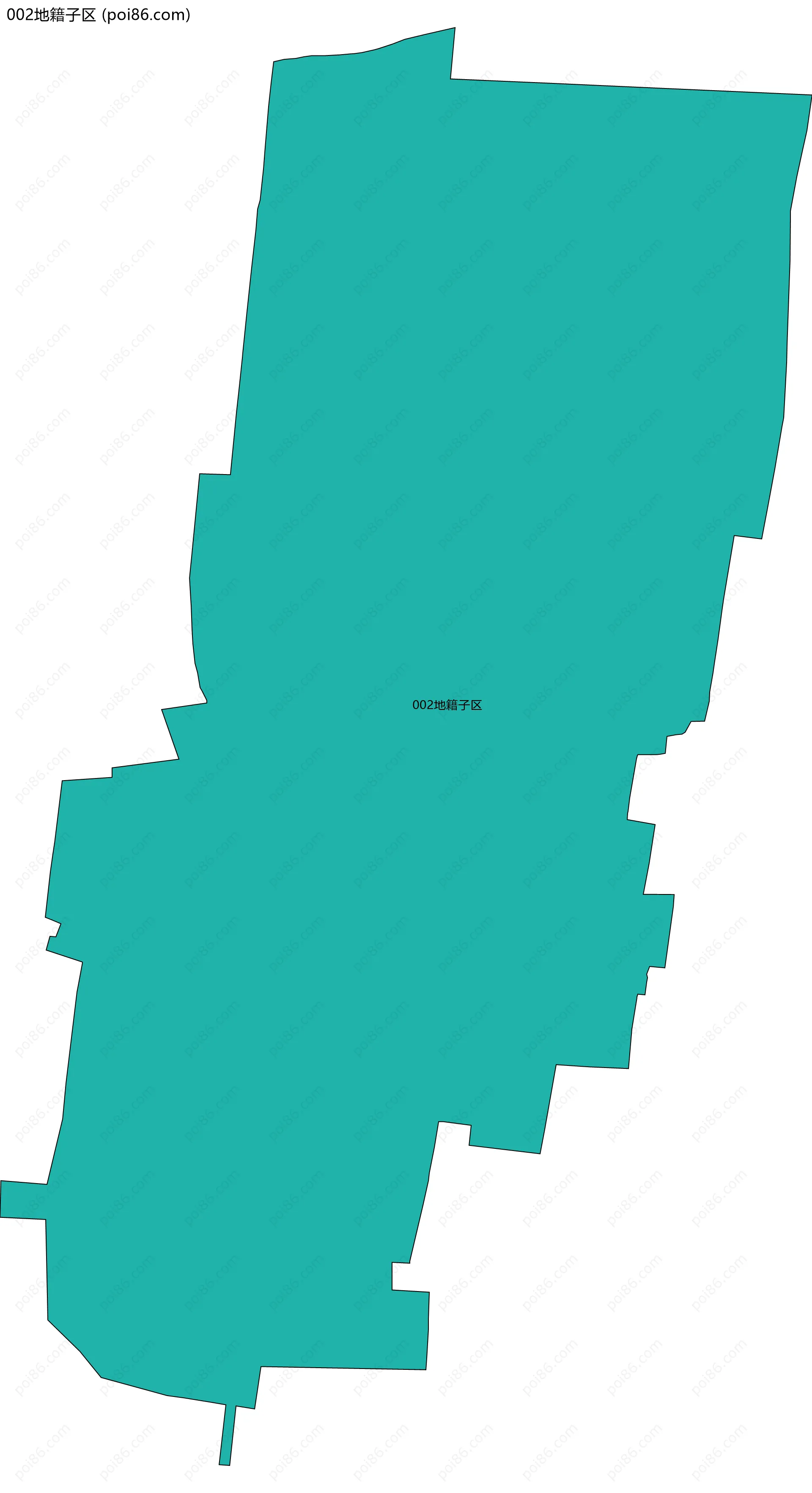 002地籍子区边界地图