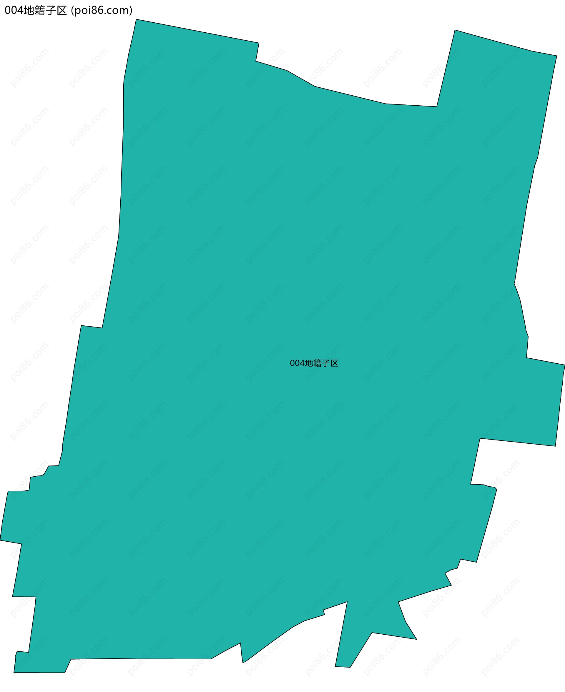 004地籍子区边界地图