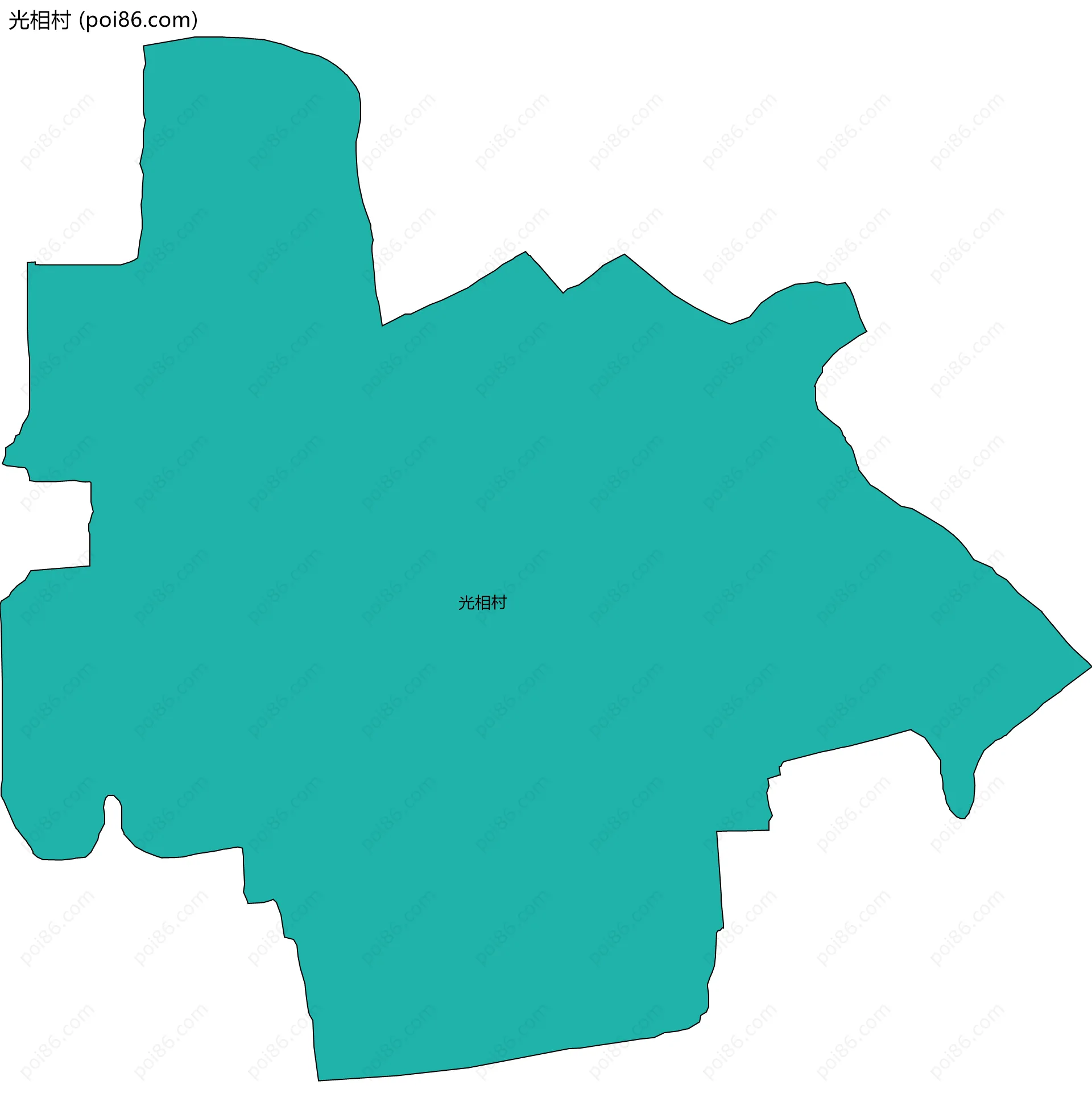 光相村边界地图