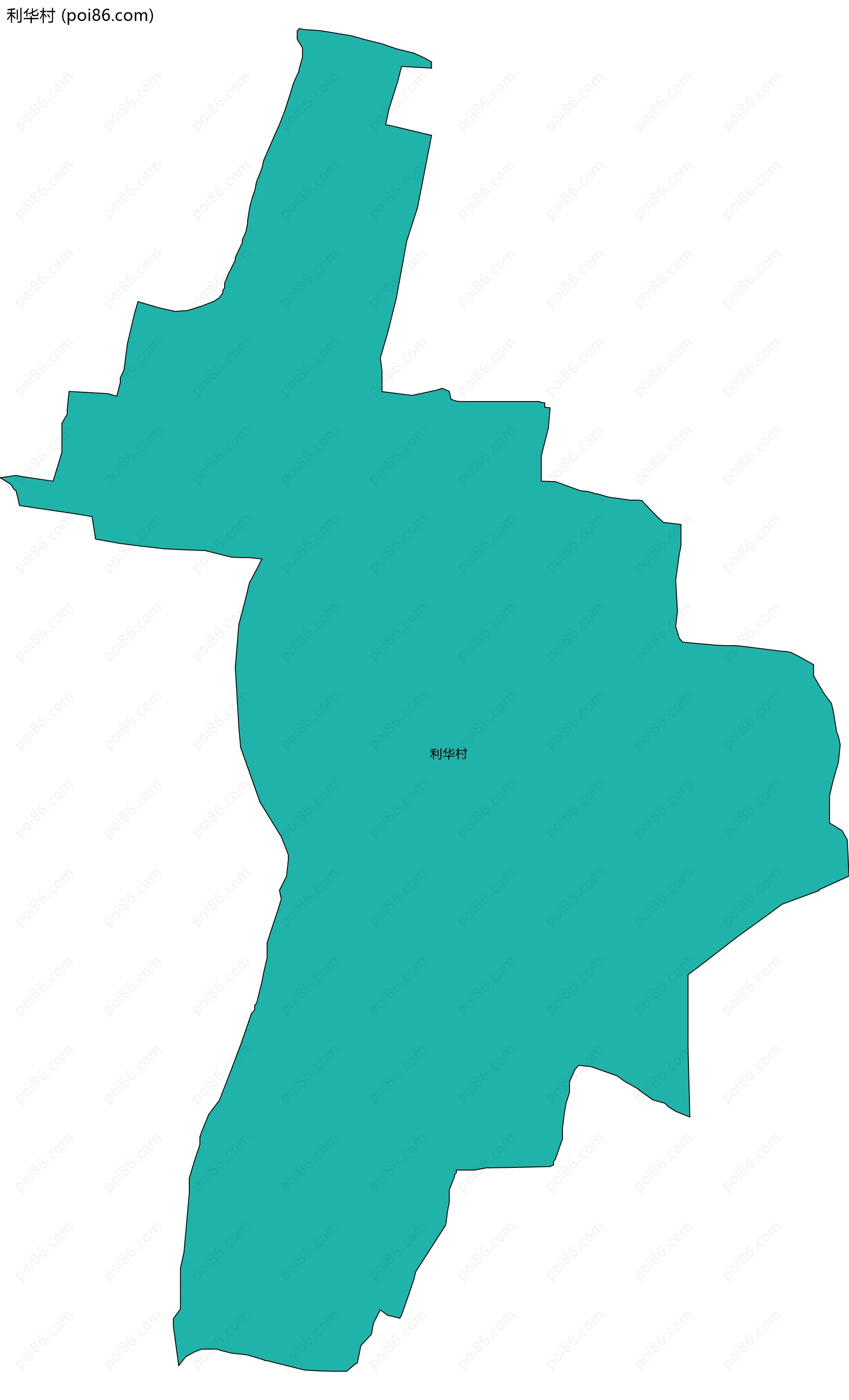 利华村边界地图