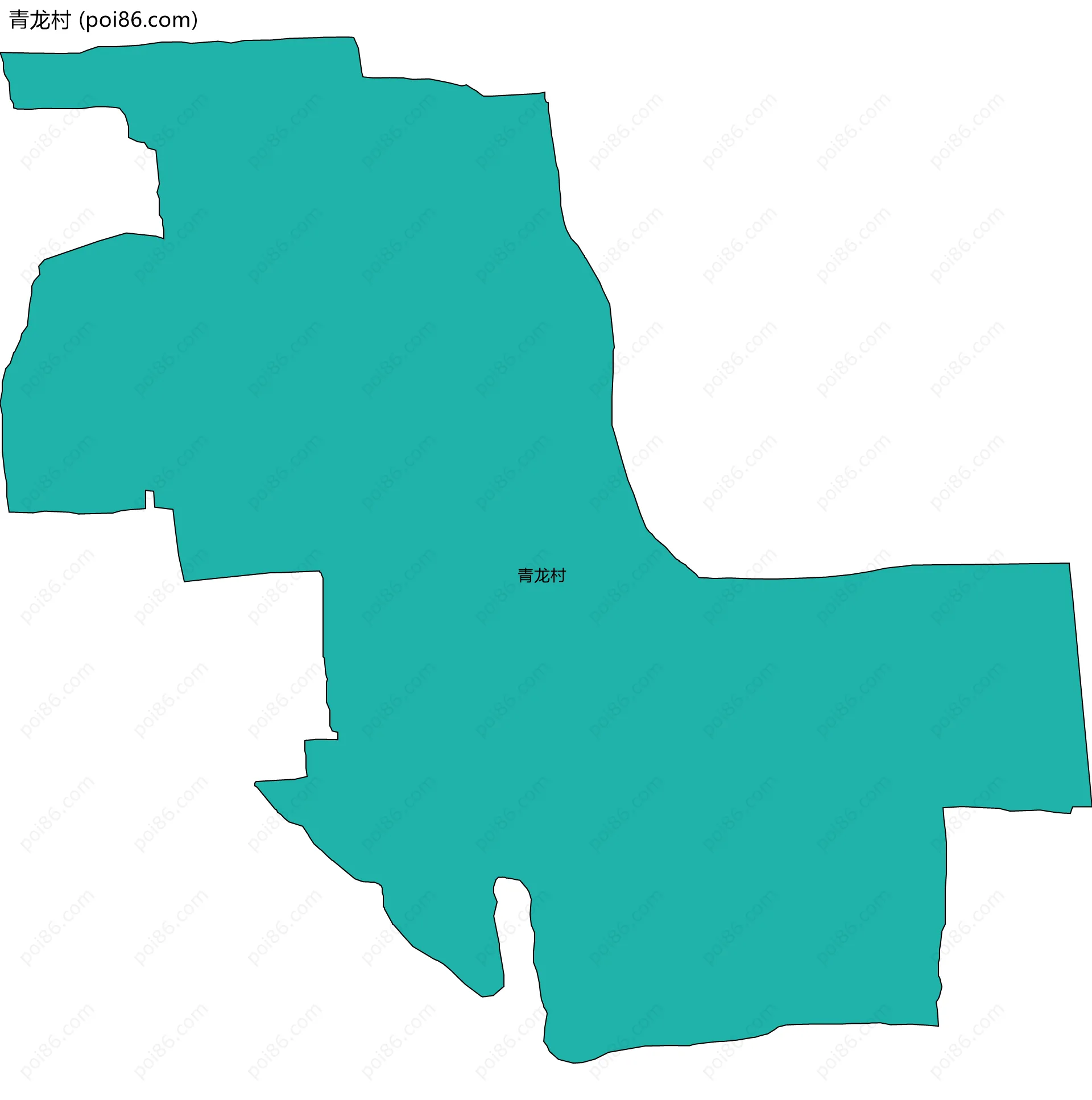 青龙村边界地图