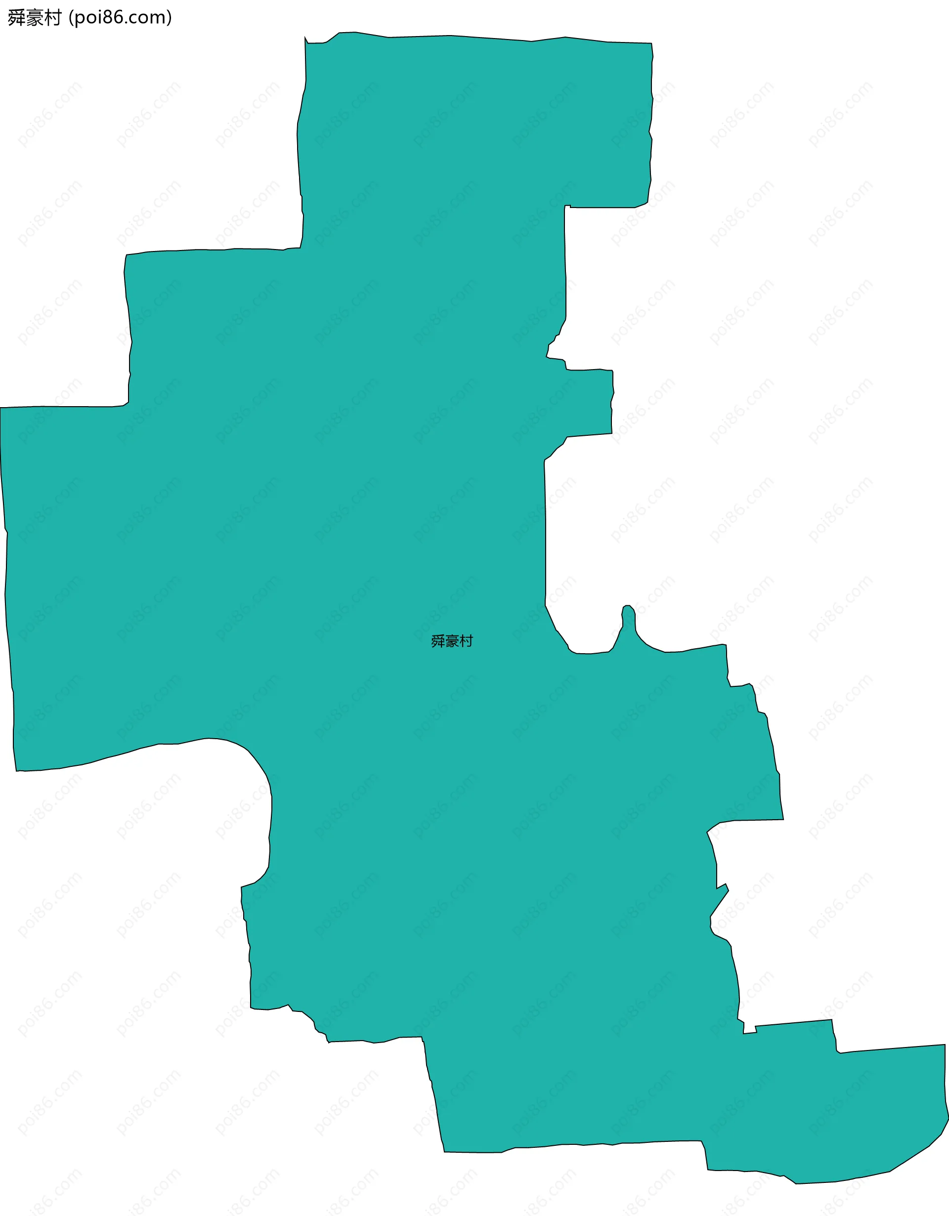 舜豪村边界地图