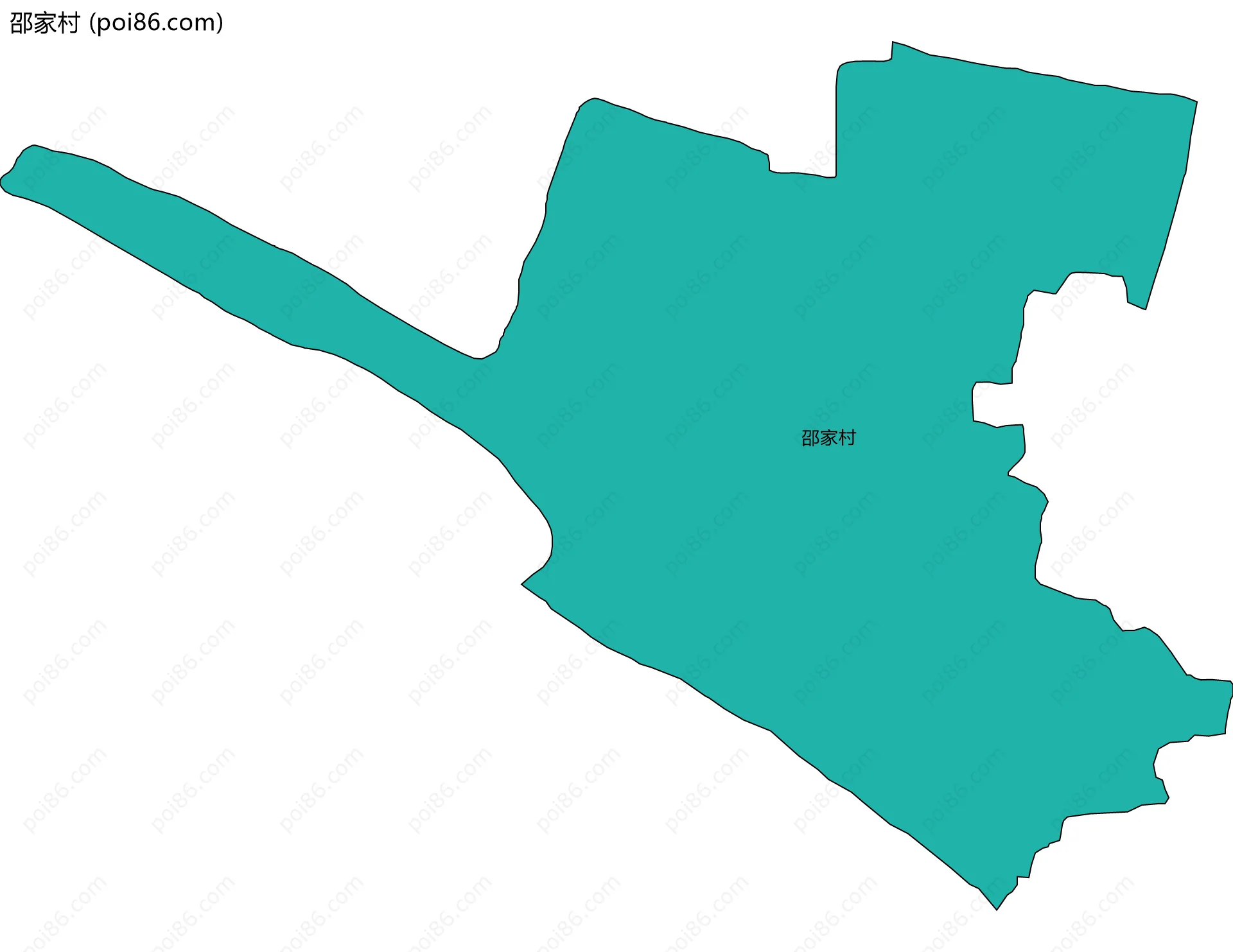邵家村边界地图