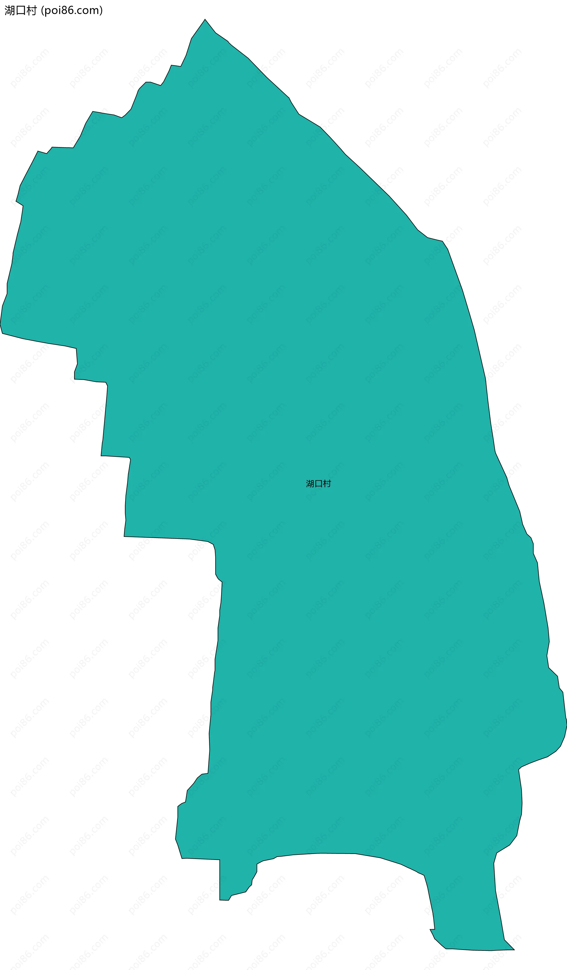 湖口村边界地图