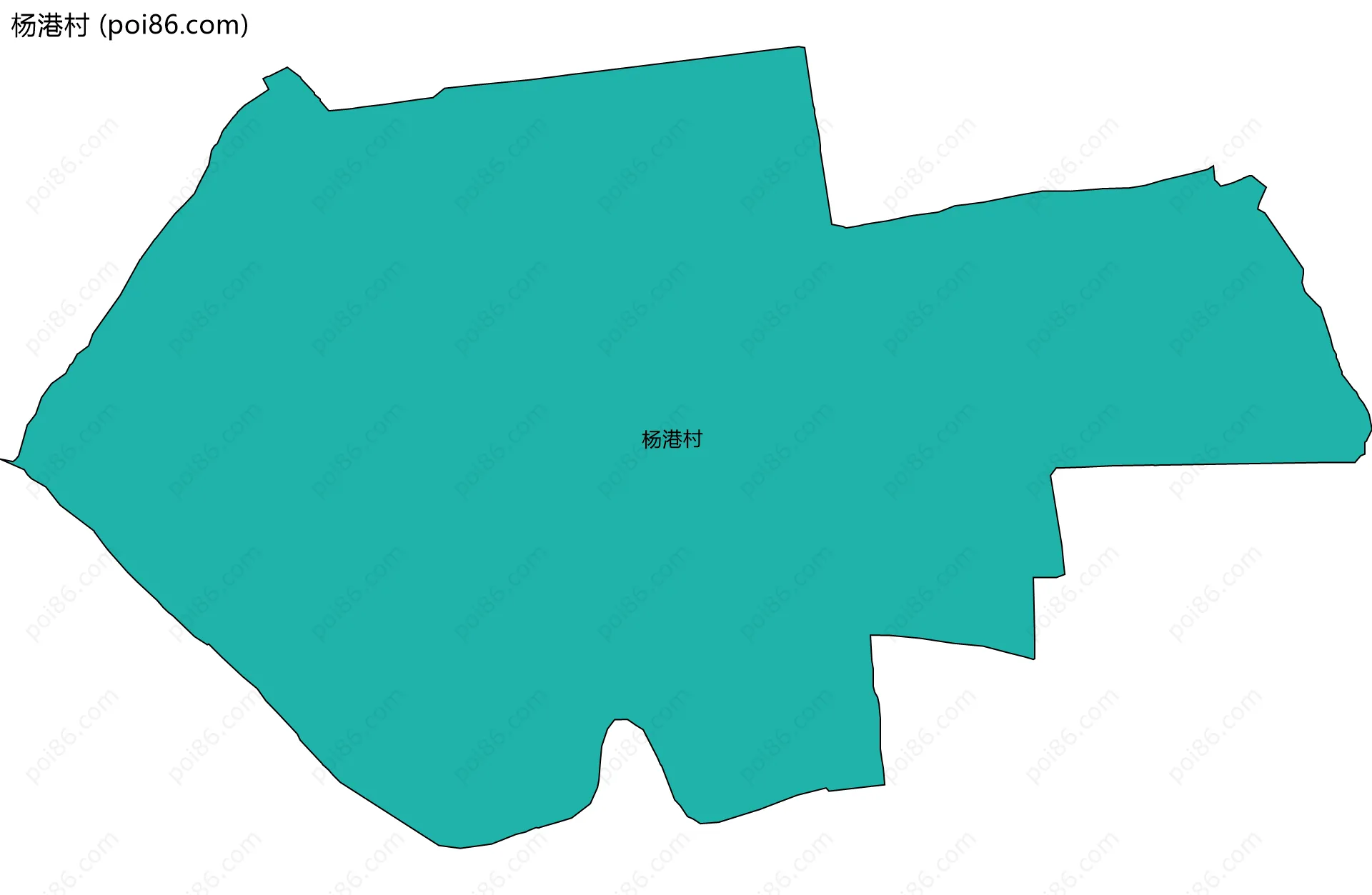 杨港村边界地图