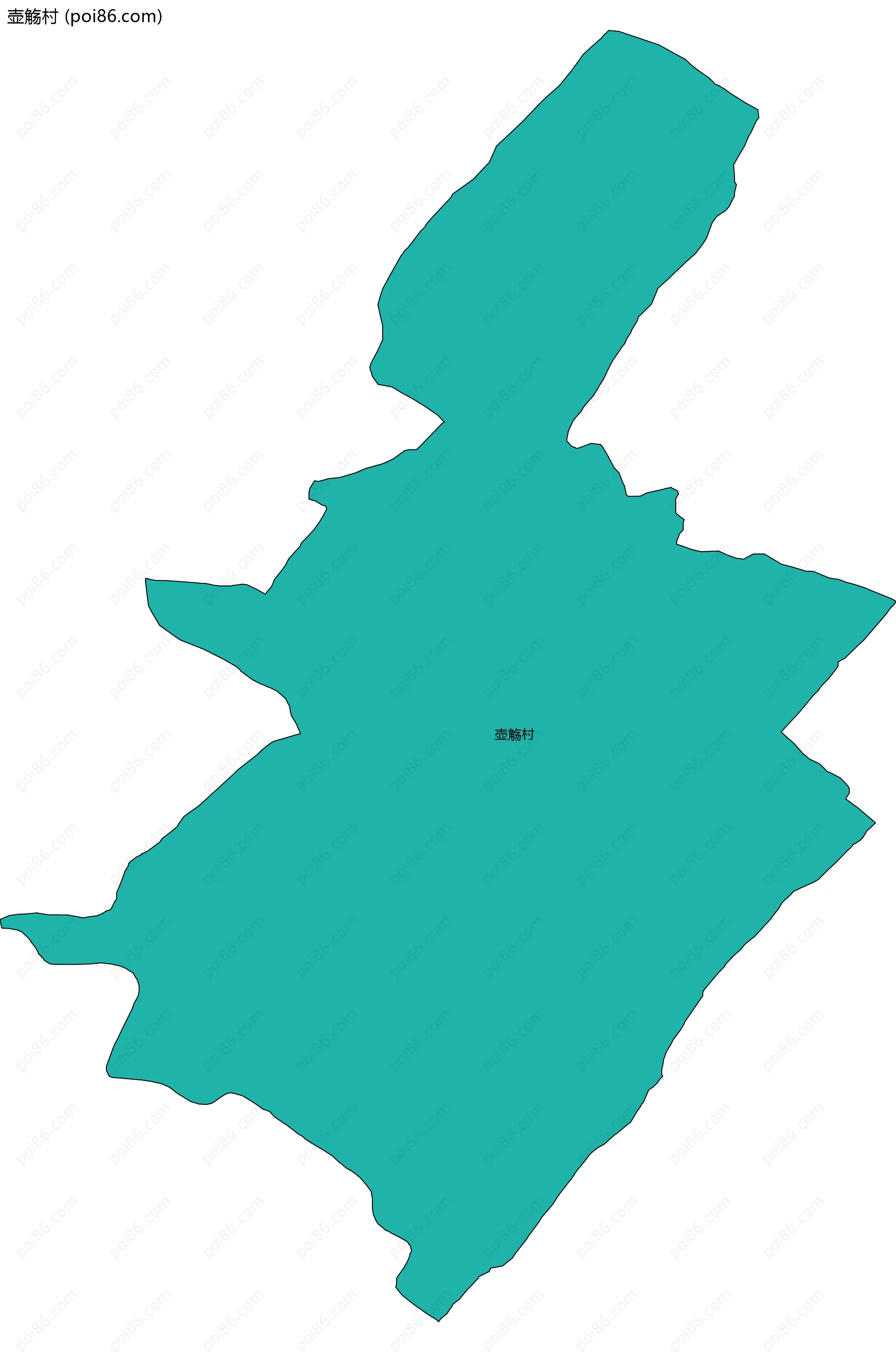 壶觞村边界地图