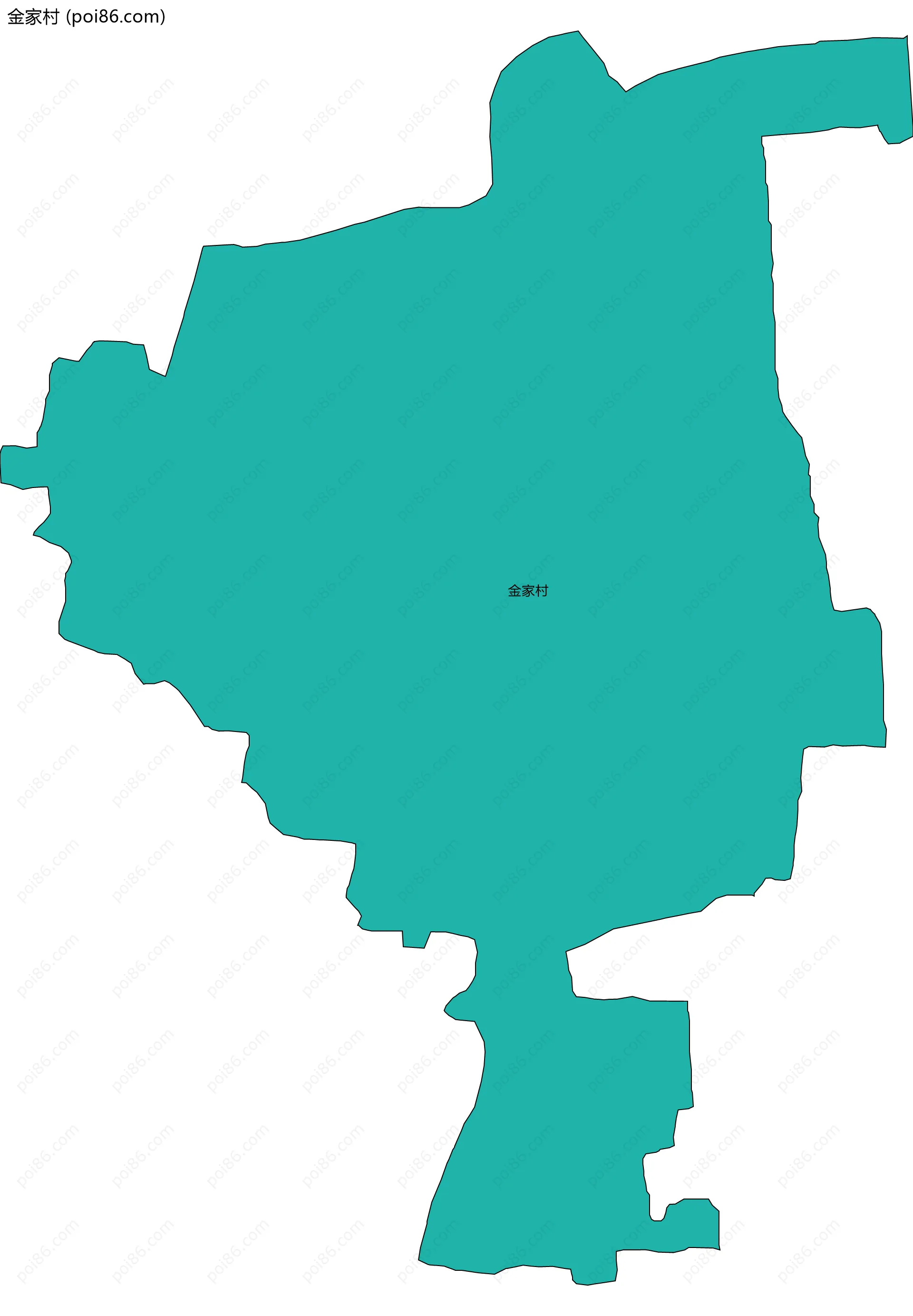 金家村边界地图