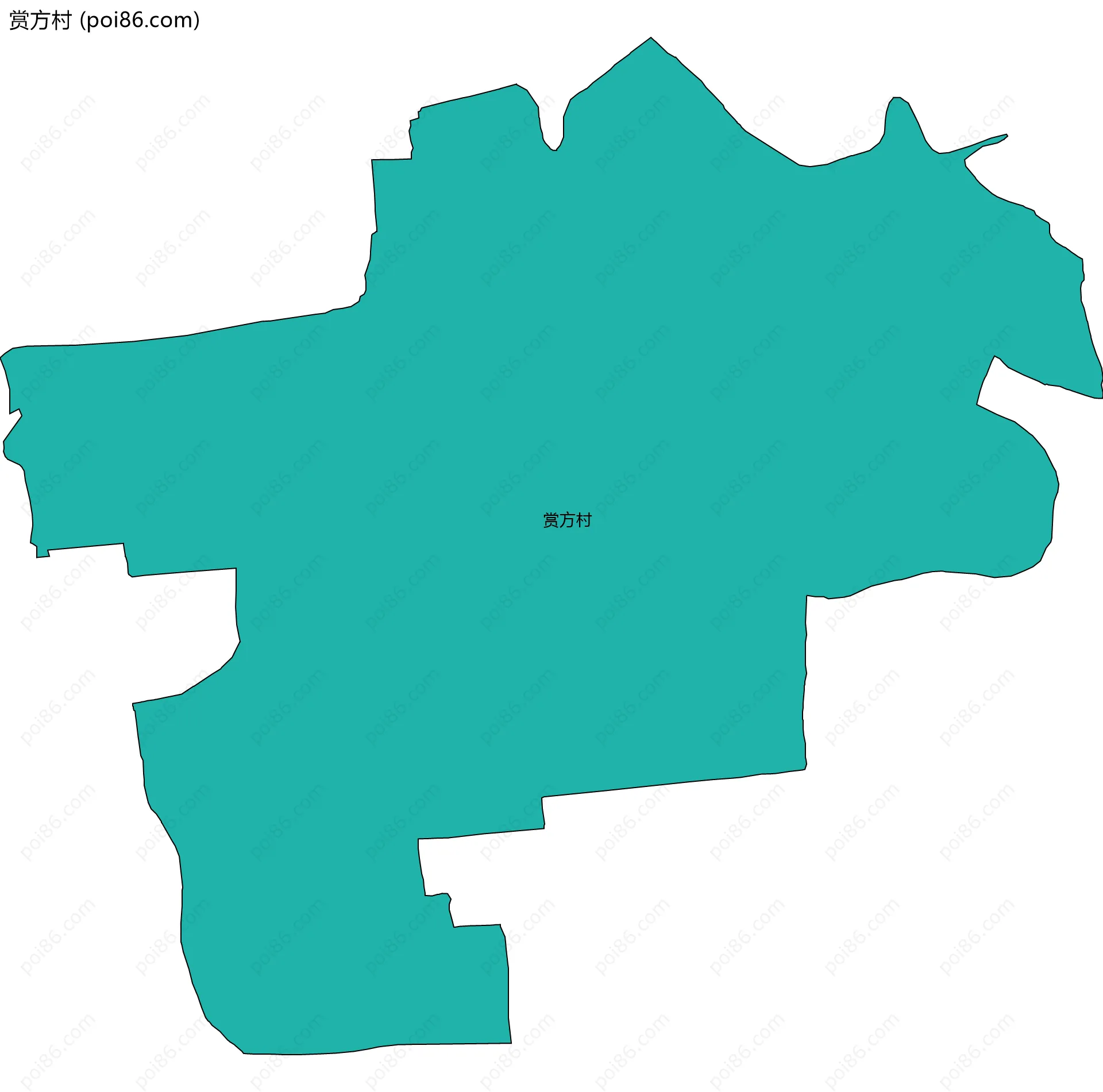 赏方村边界地图