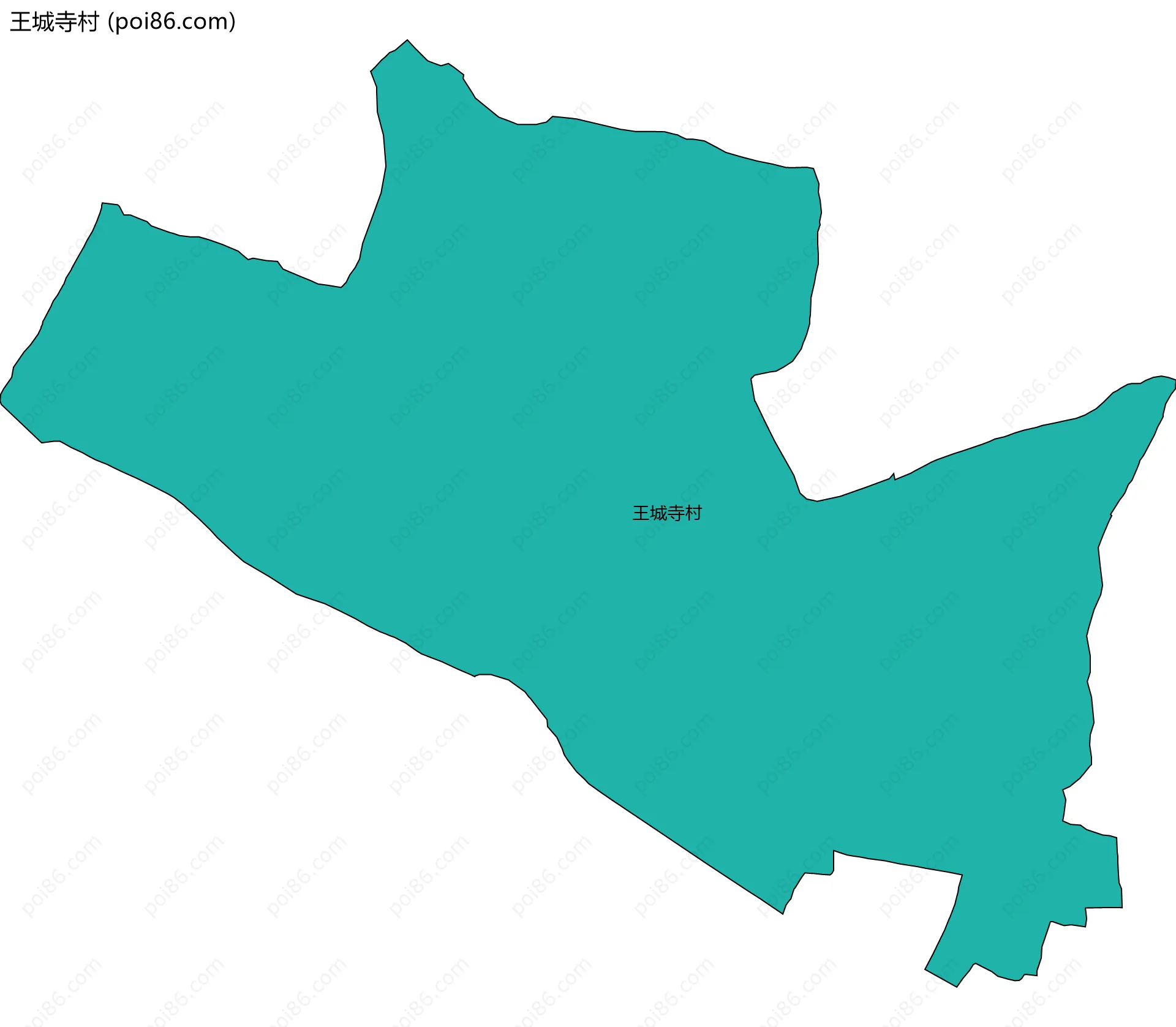 王城寺村边界地图