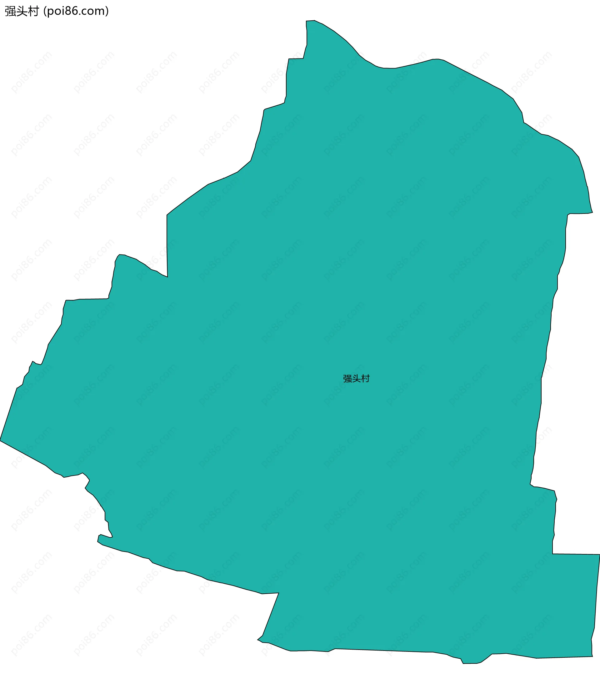 强头村边界地图