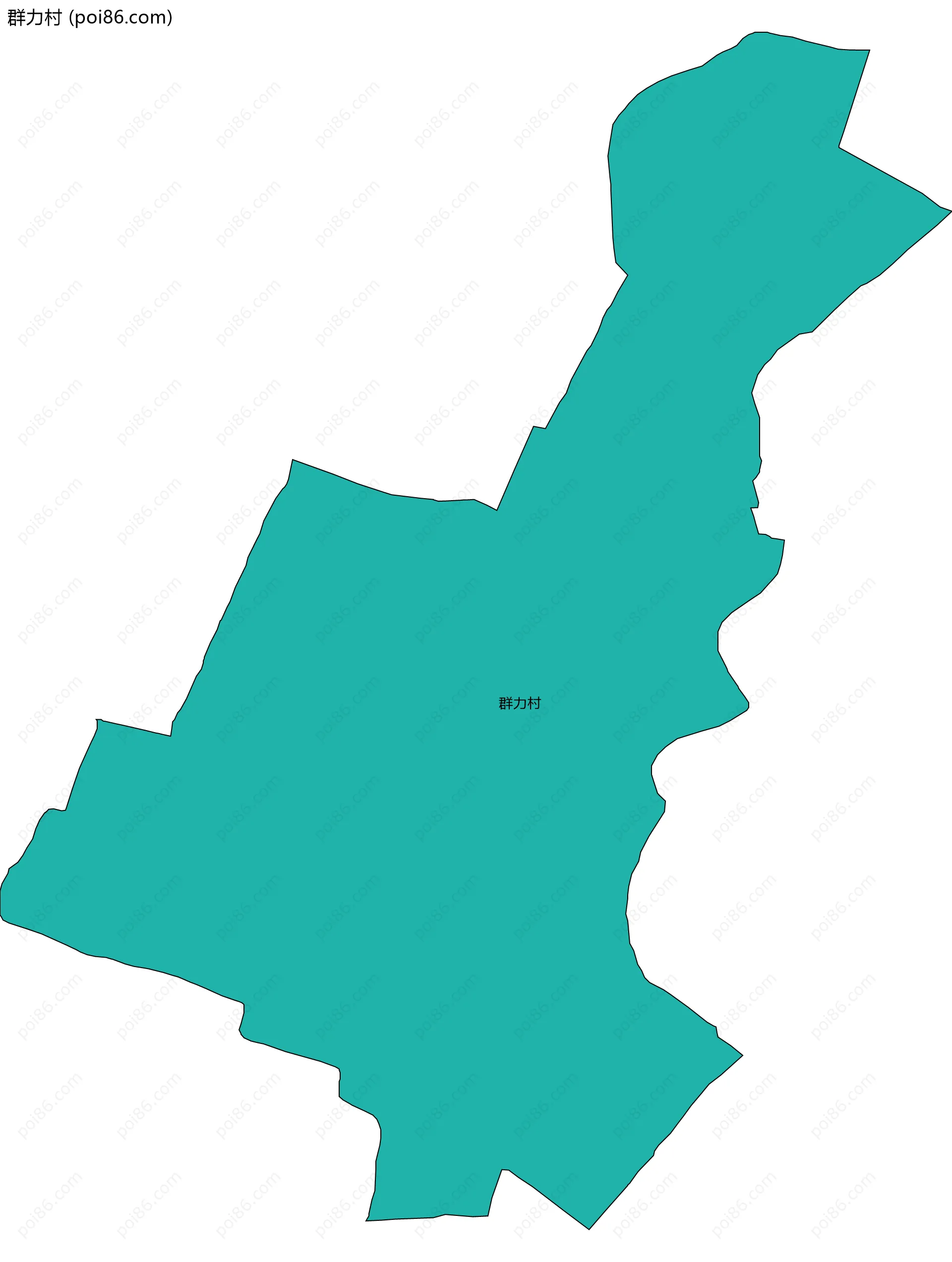 群力村边界地图