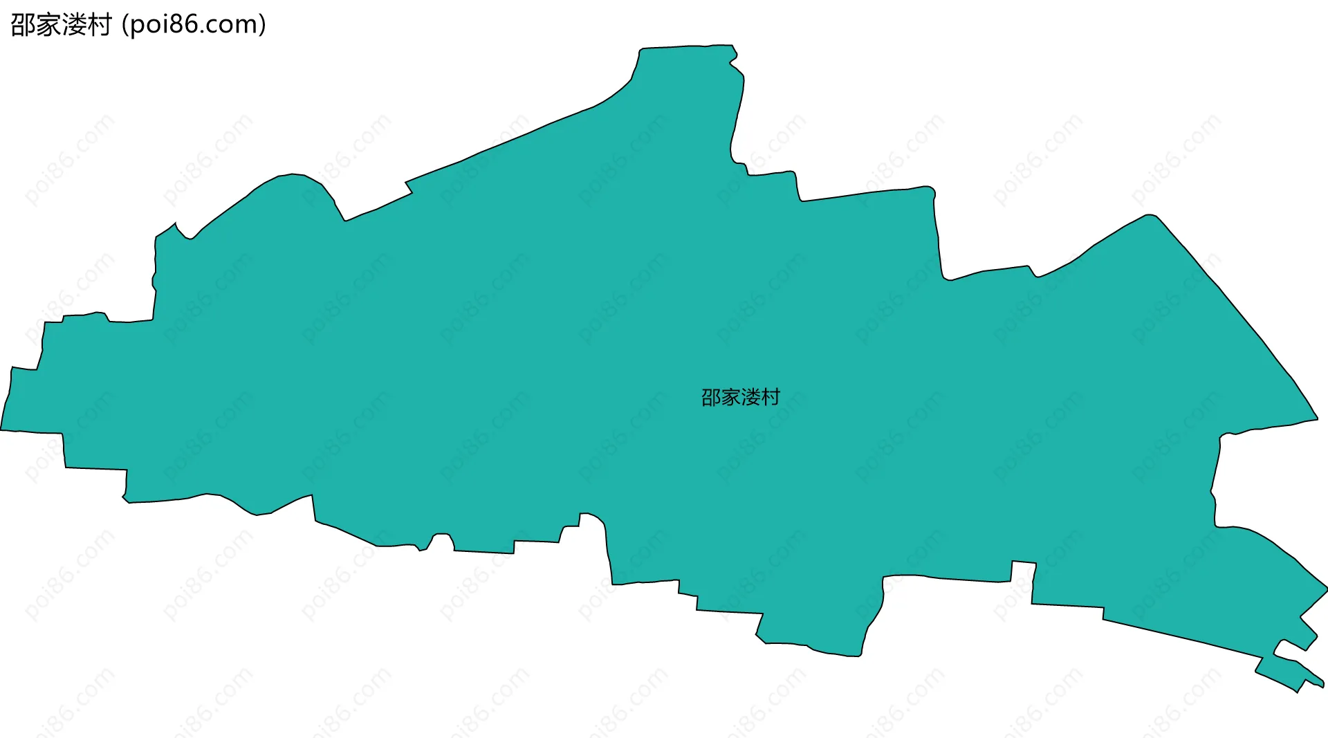 邵家溇村边界地图