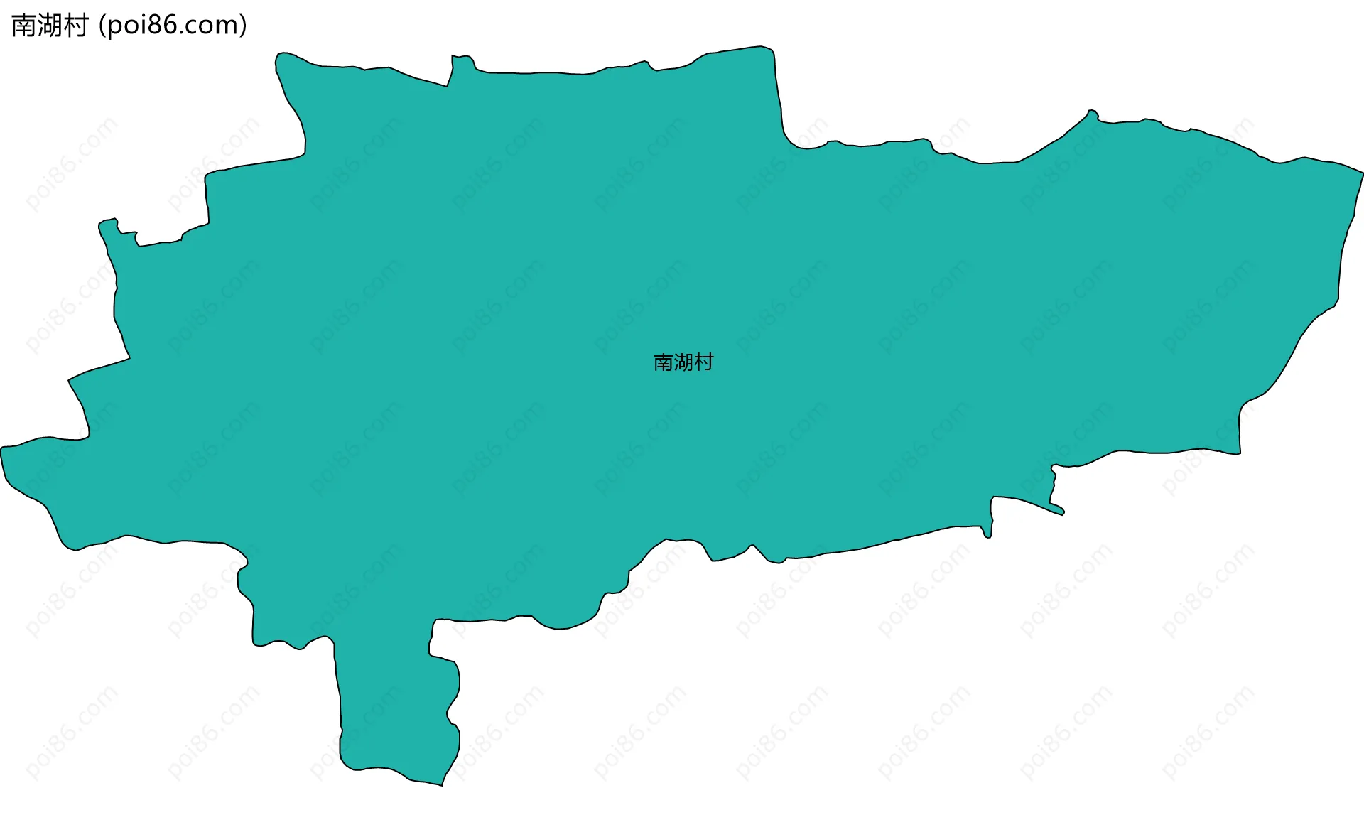 南湖村边界地图