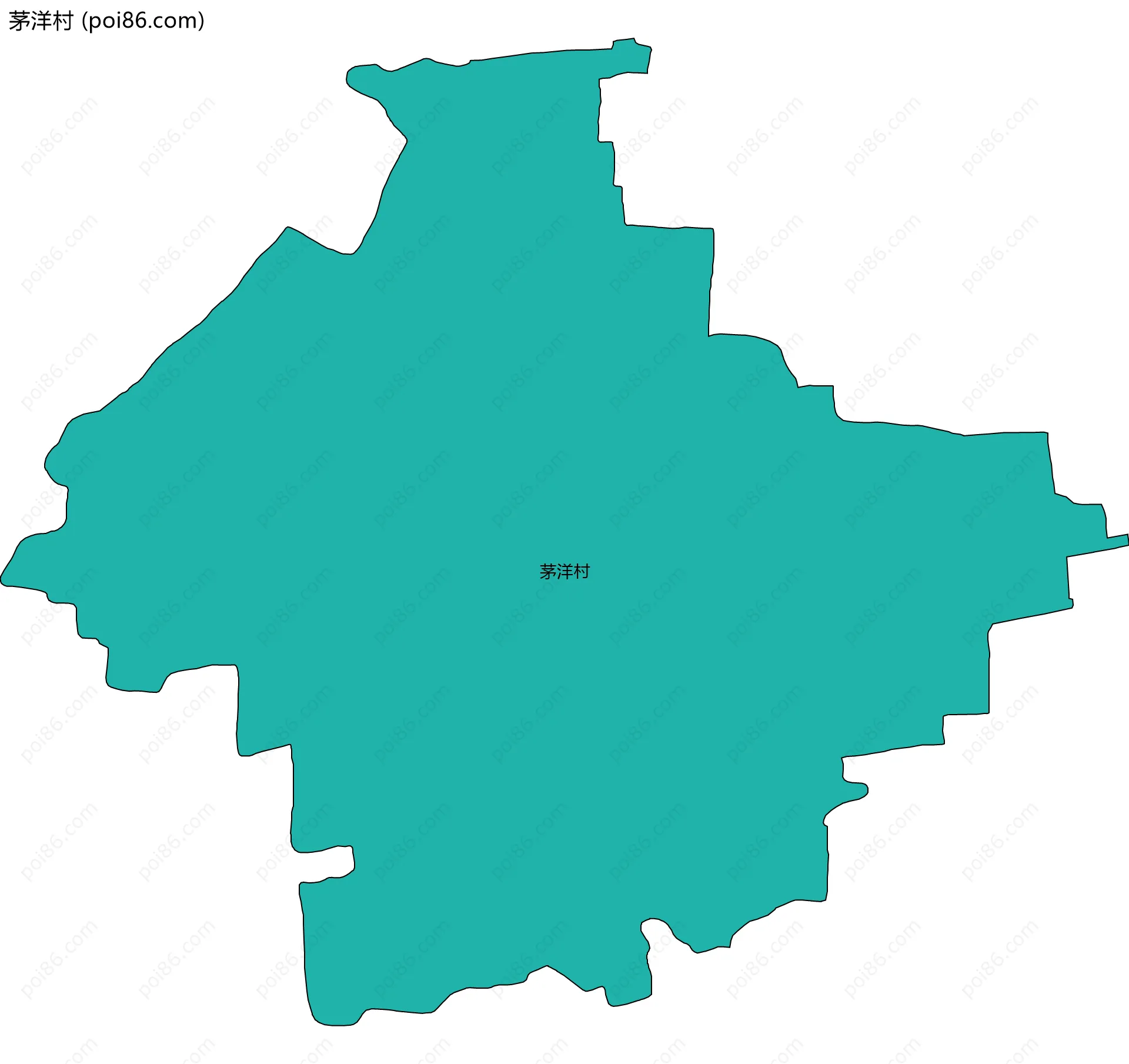 茅洋村边界地图