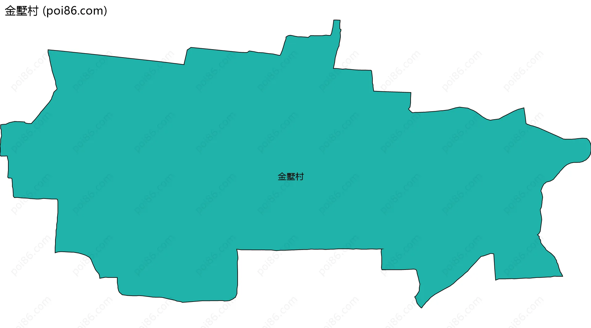 金墅村边界地图