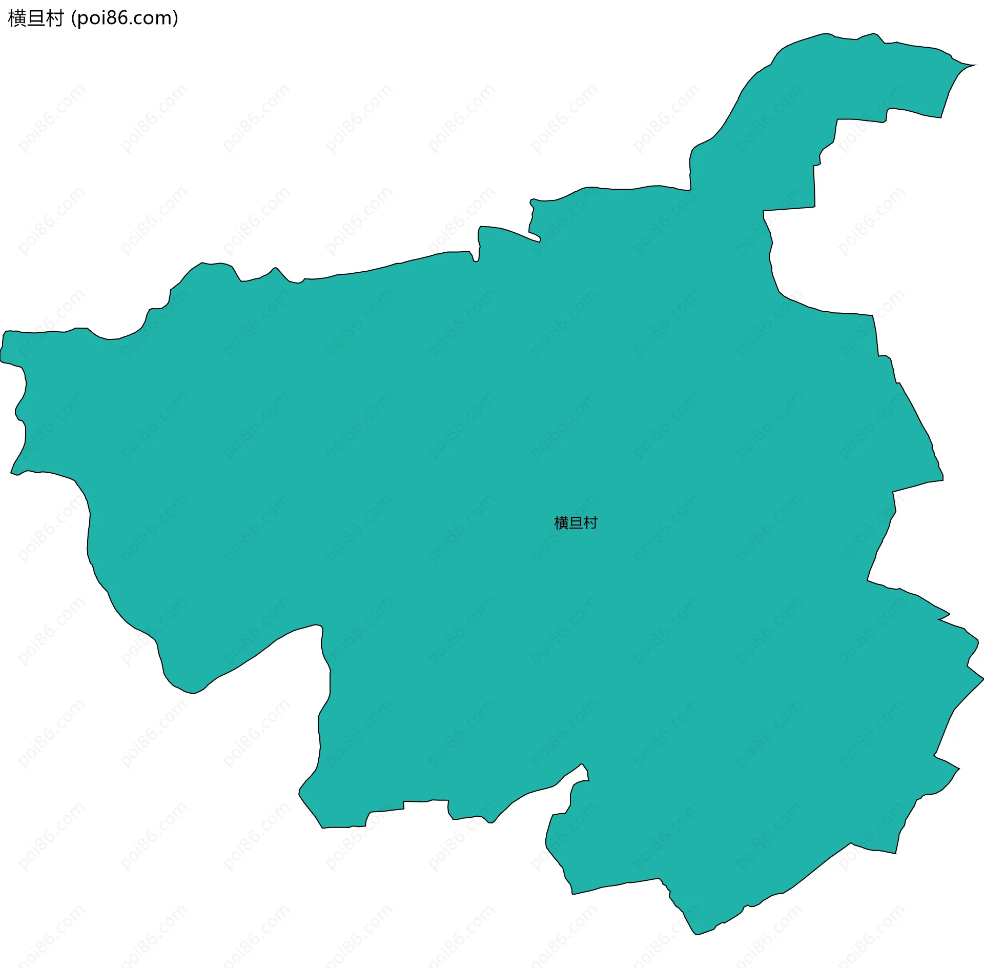 横旦村边界地图