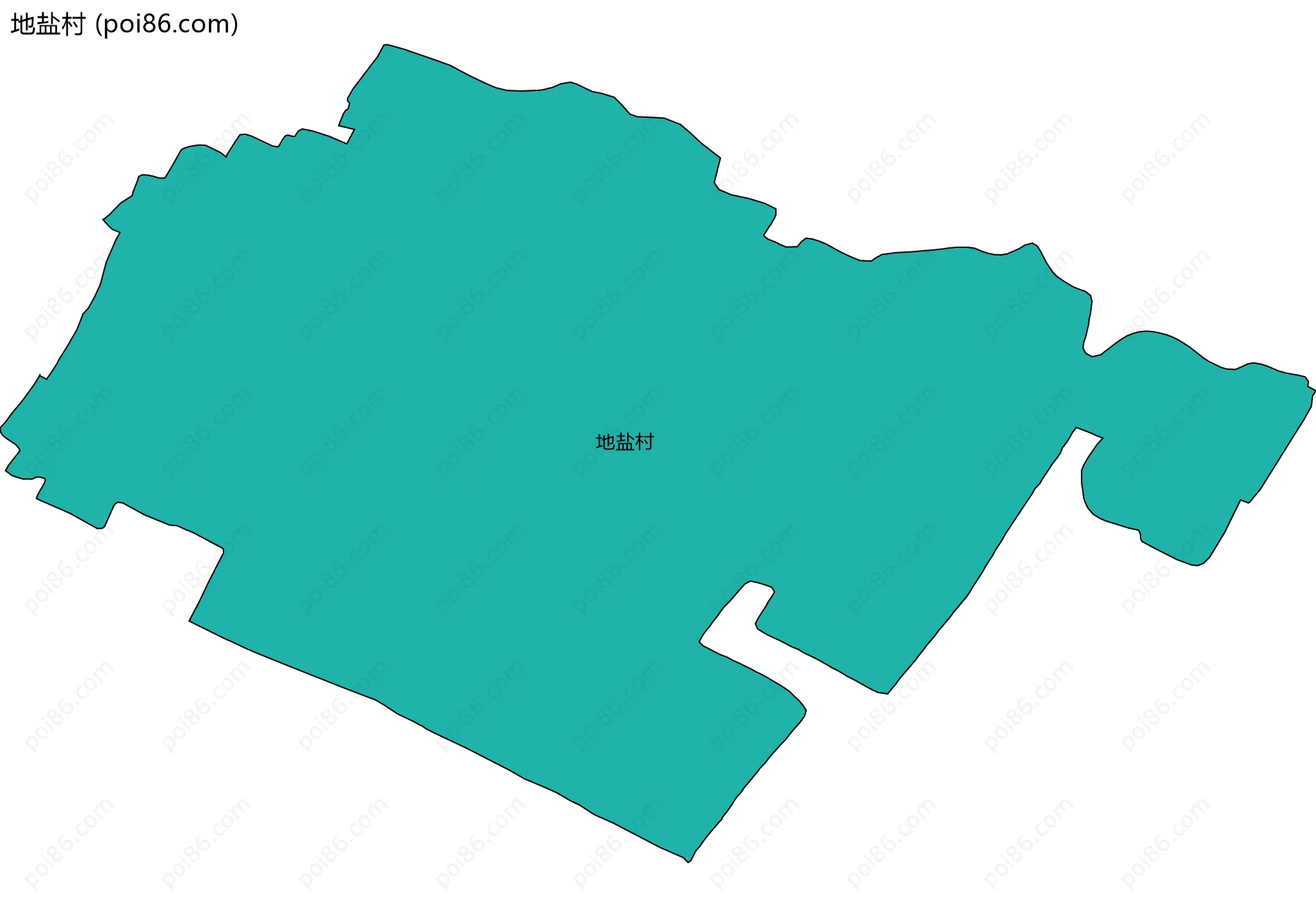 地盐村边界地图