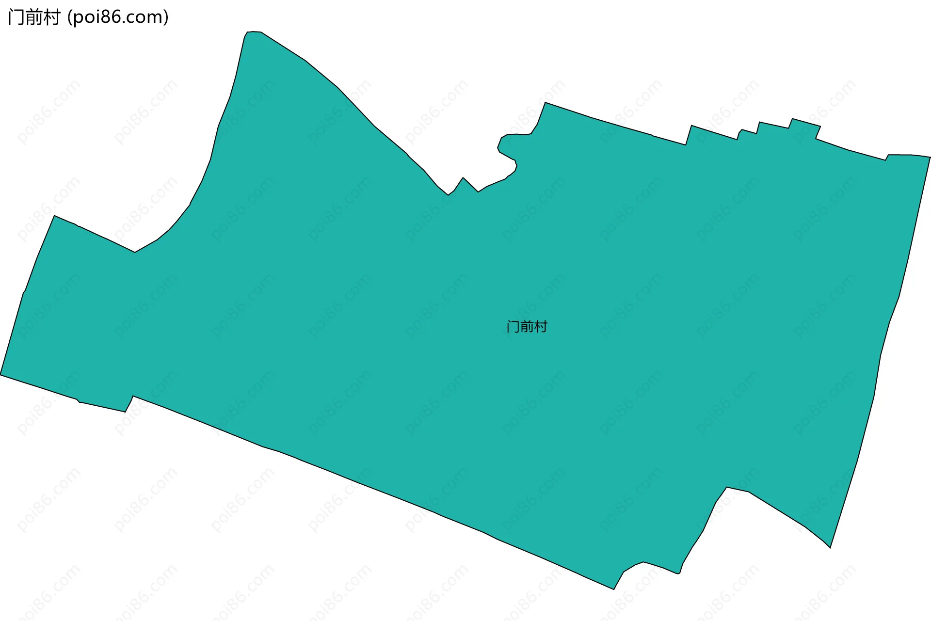 门前村边界地图