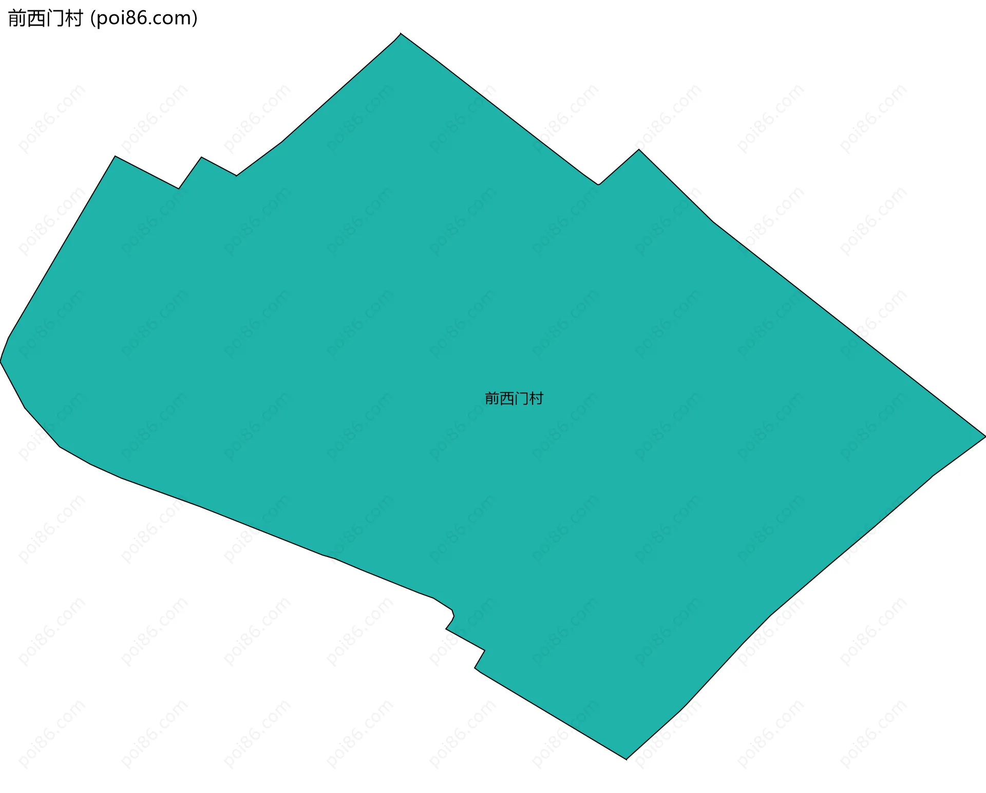 前西门村边界地图