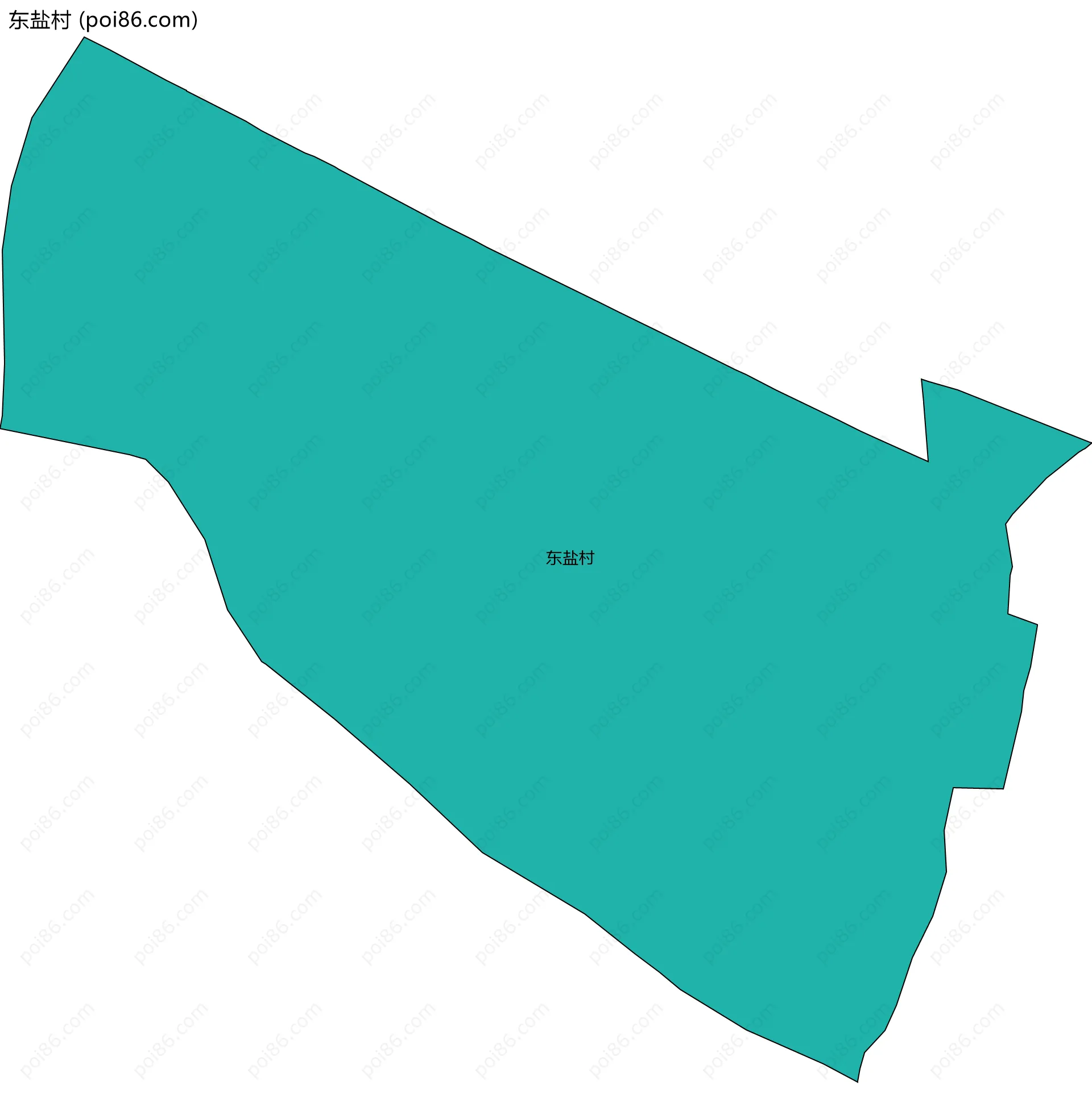 东盐村边界地图