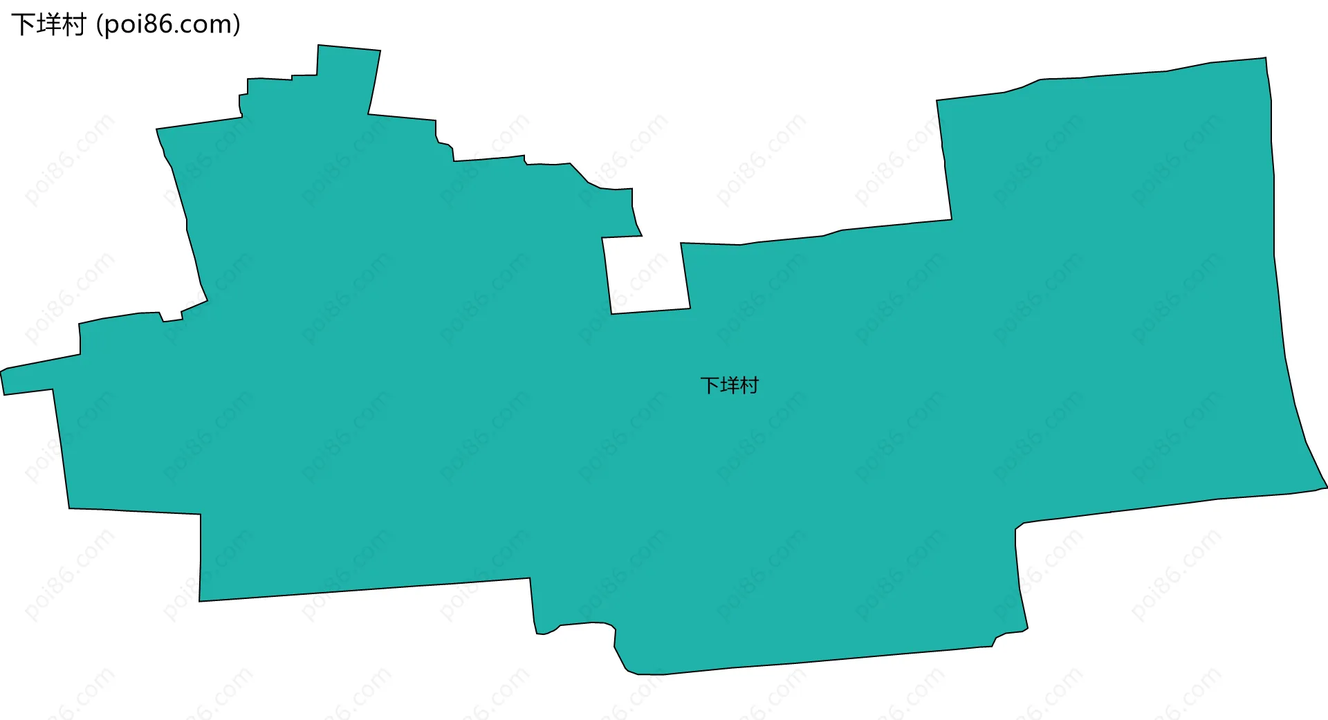 下垟村边界地图