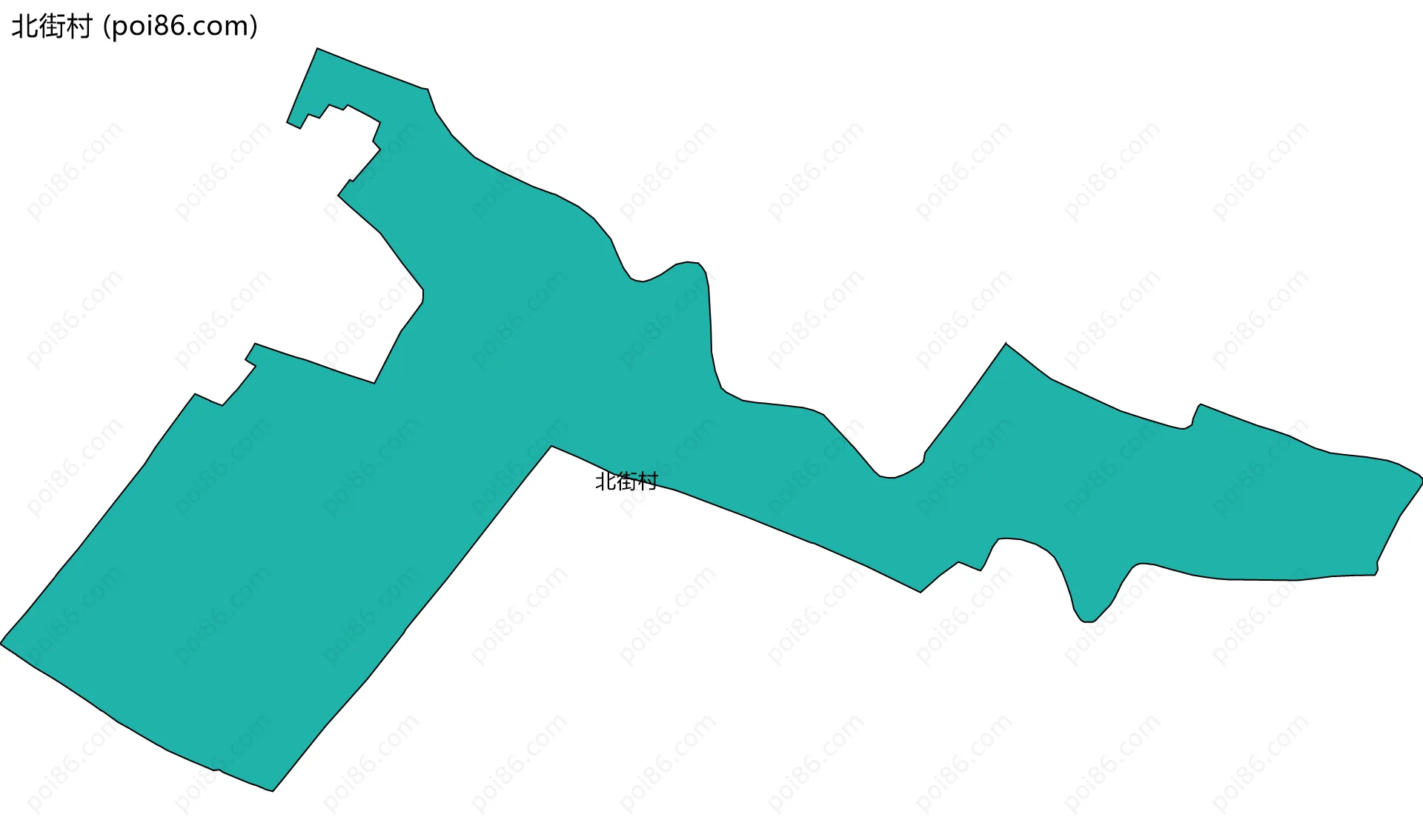 北街村边界地图