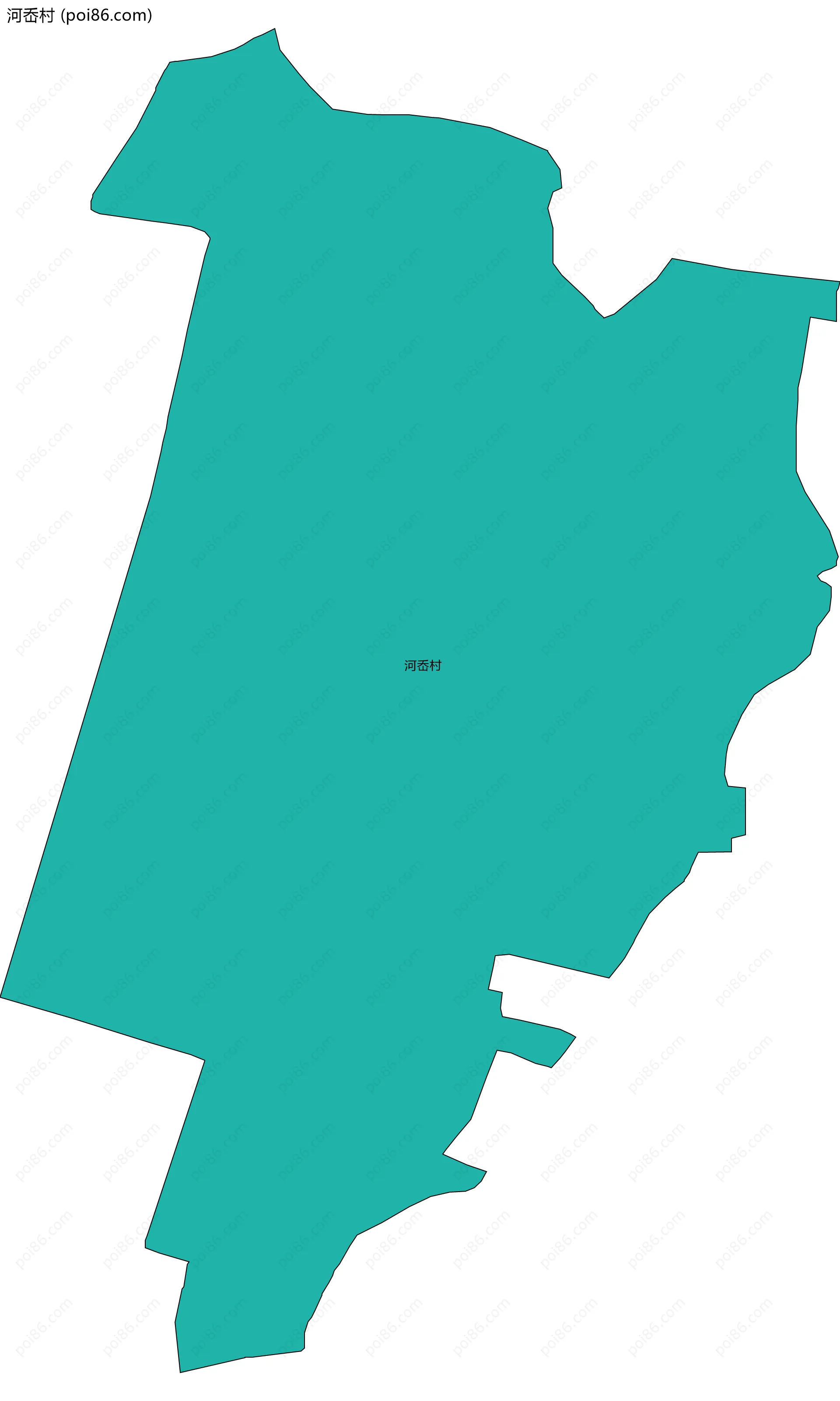 河岙村边界地图