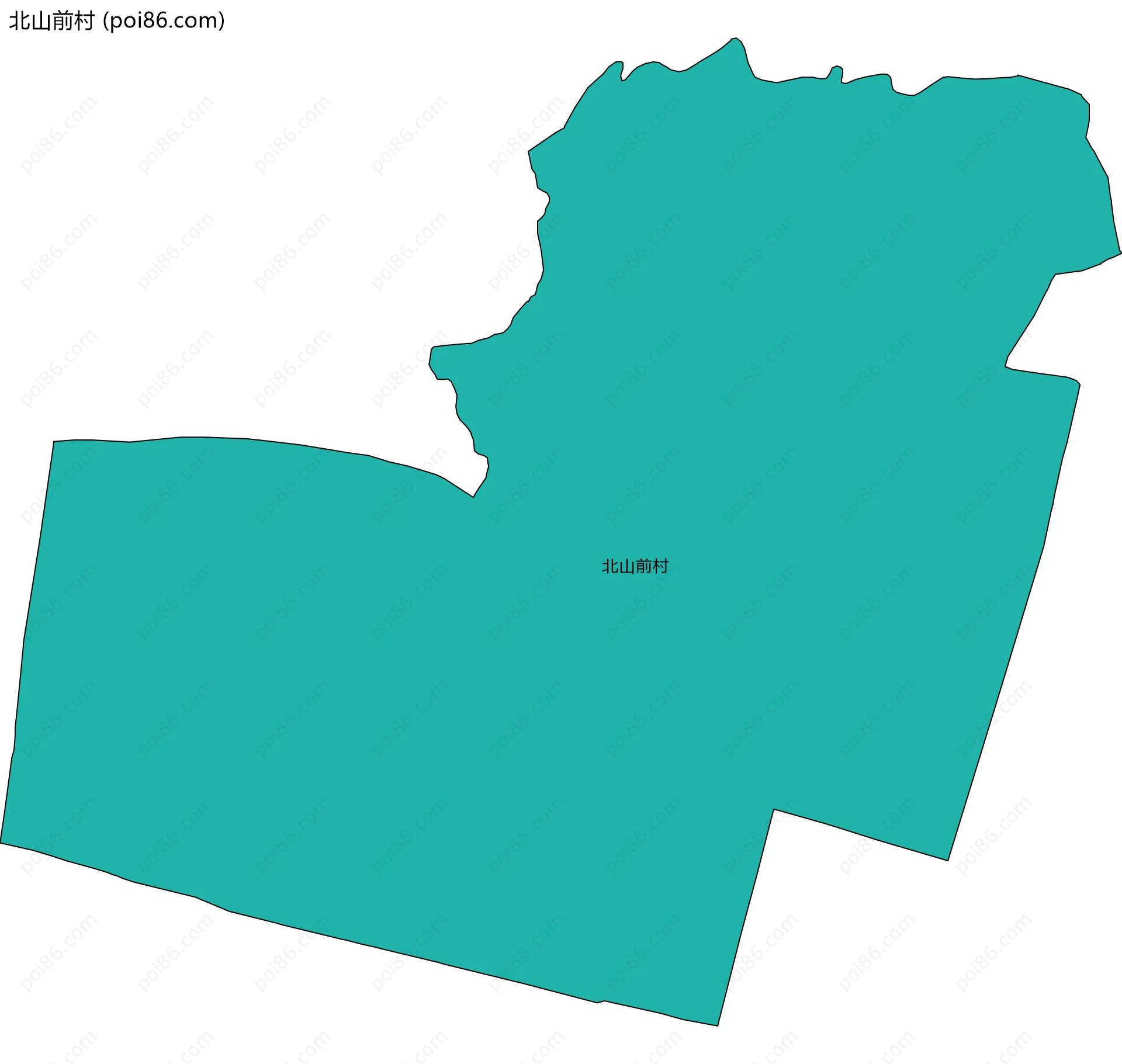 北山前村边界地图