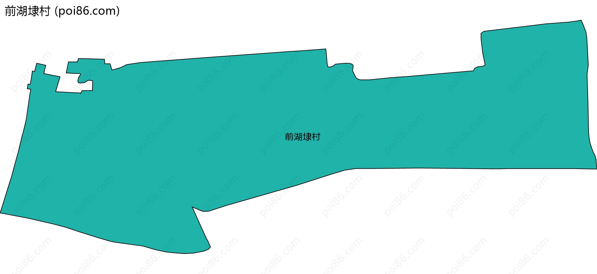 前湖埭村边界地图