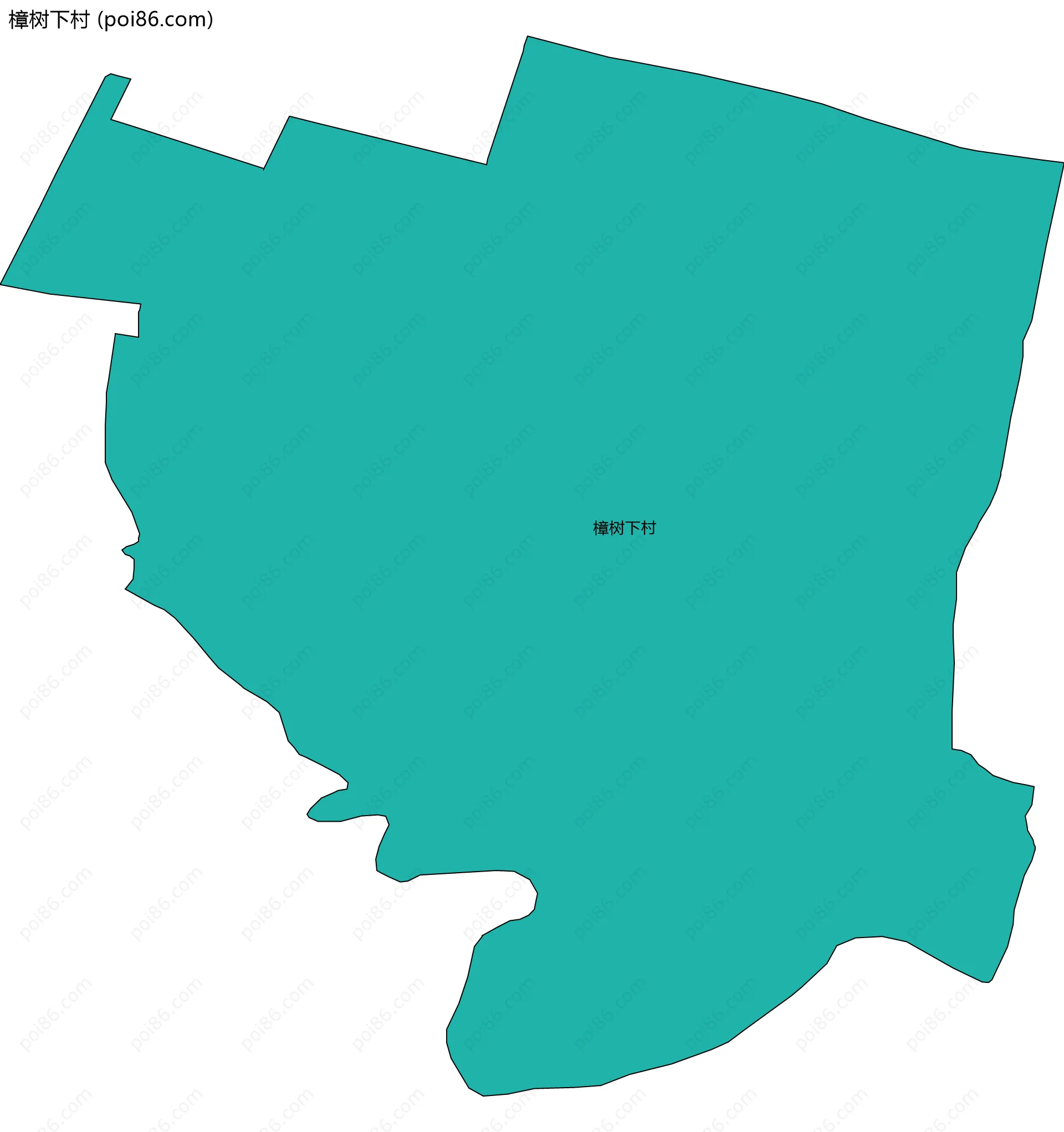 樟树下村边界地图