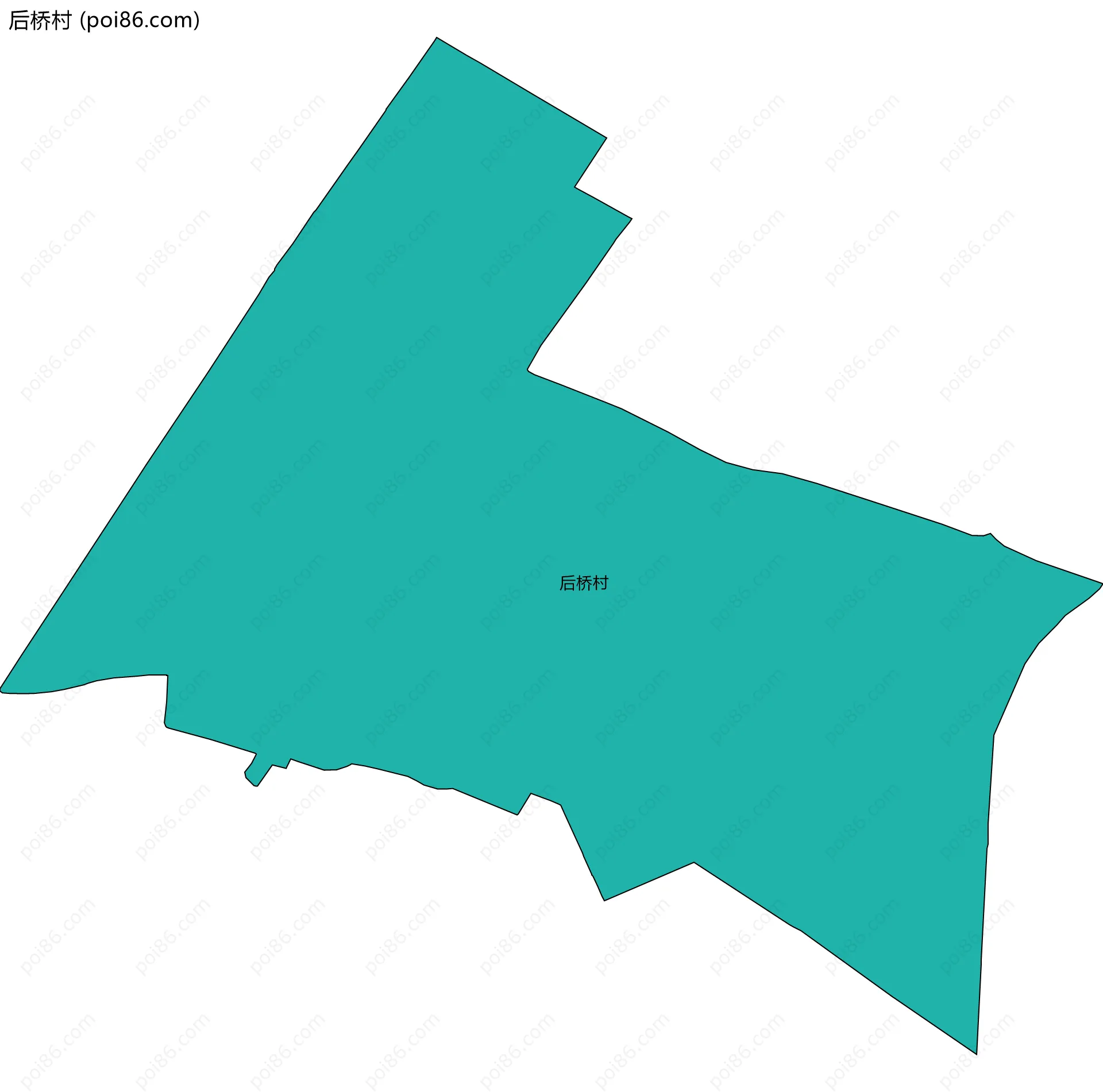 后桥村边界地图