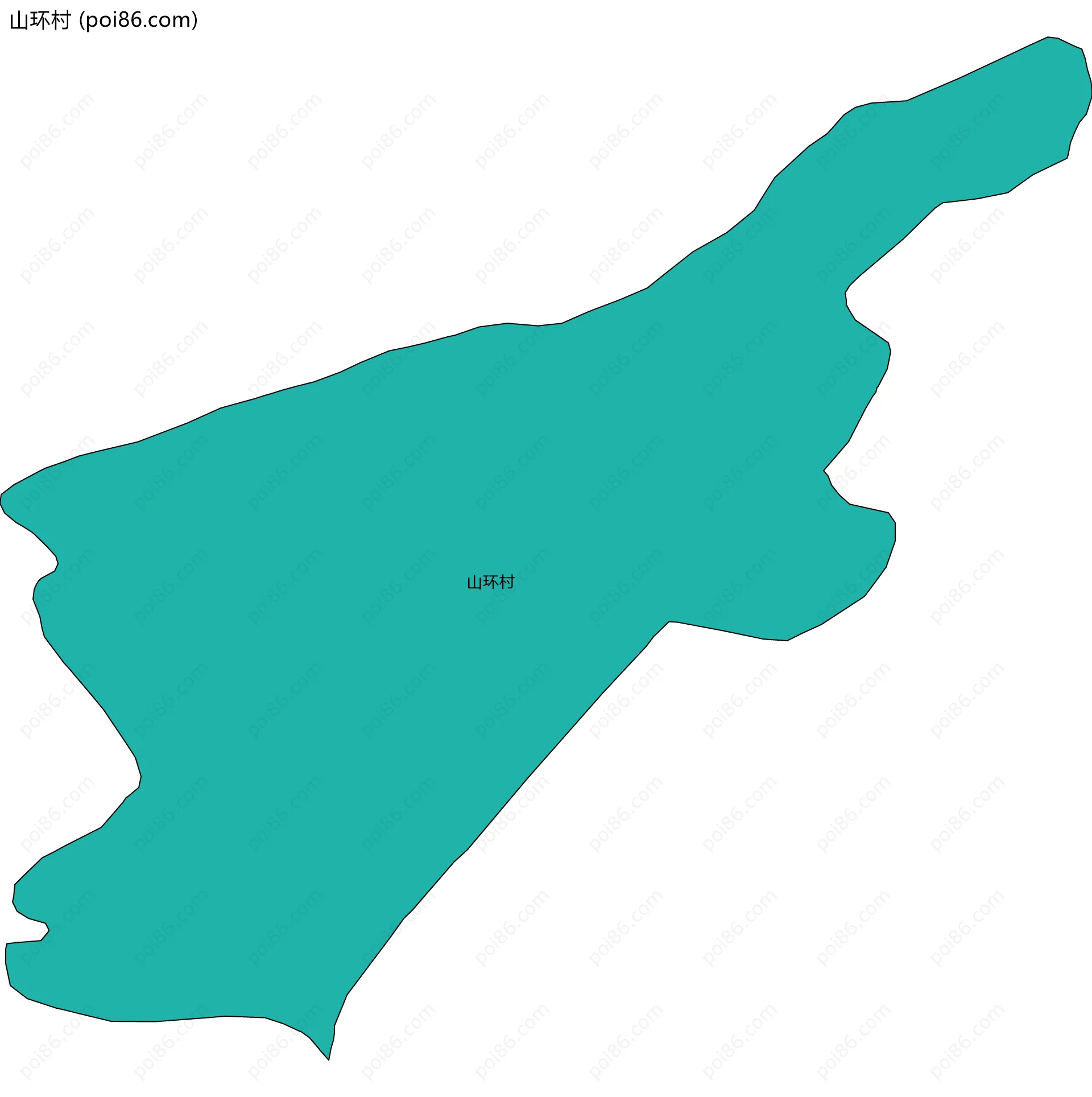 山环村边界地图