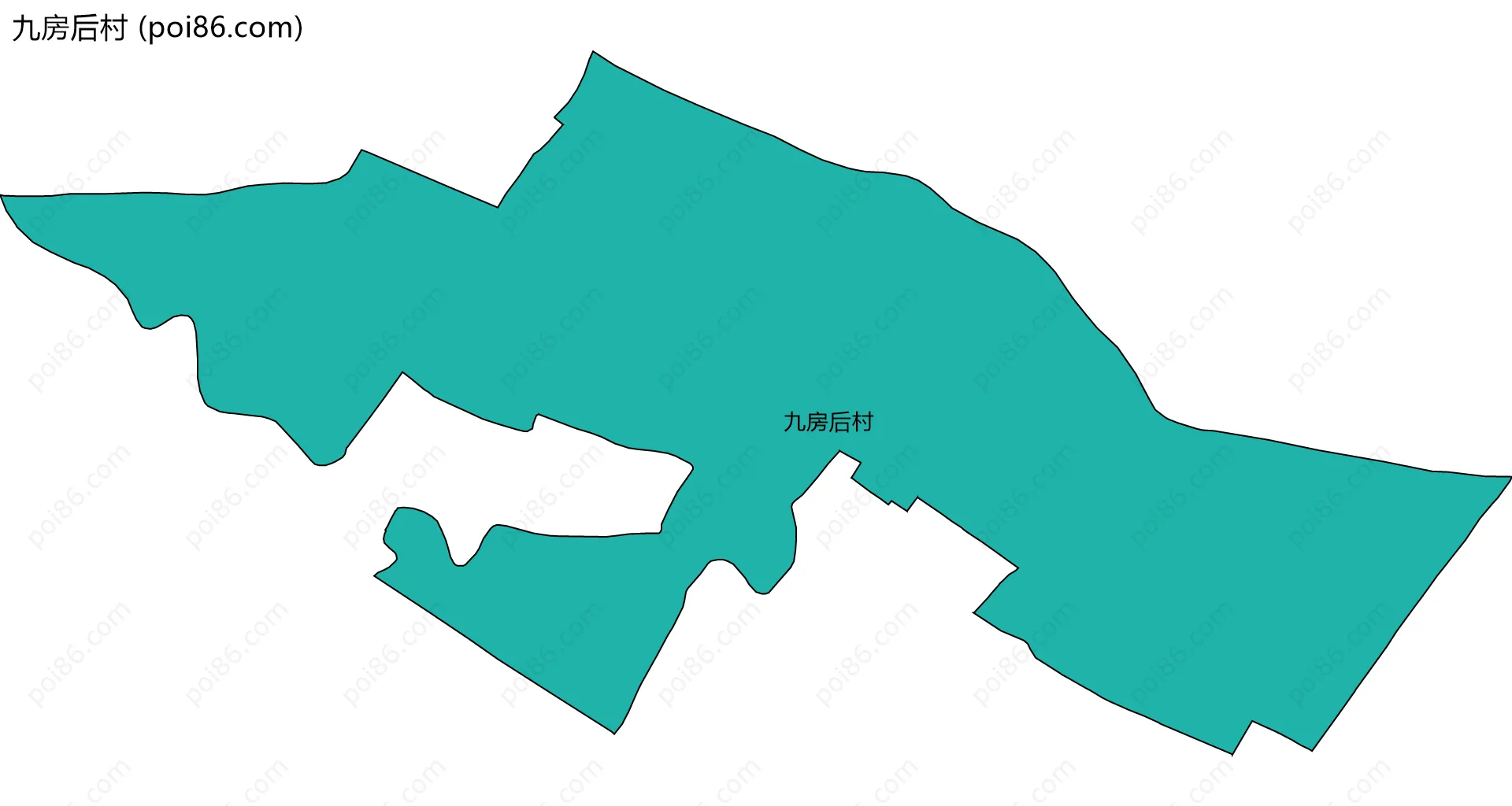 九房后村边界地图