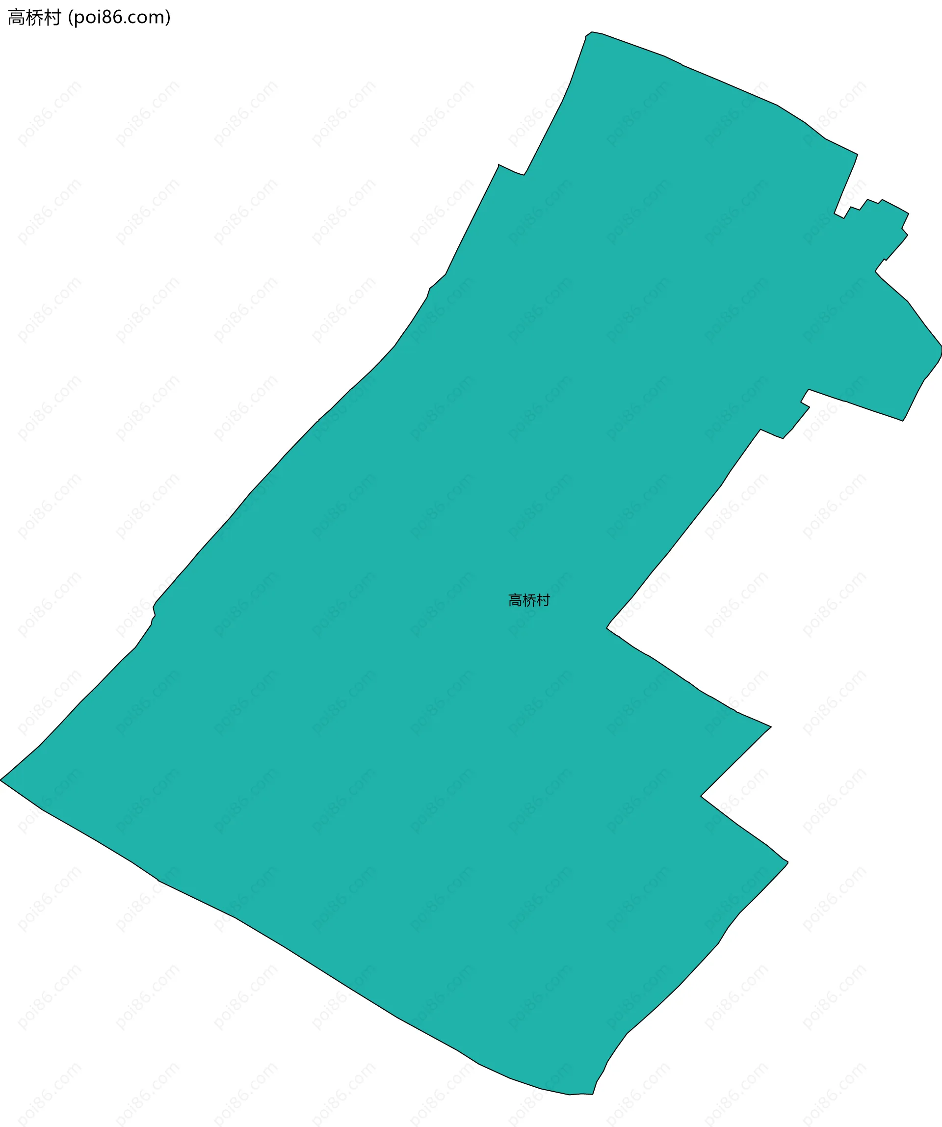 高桥村边界地图