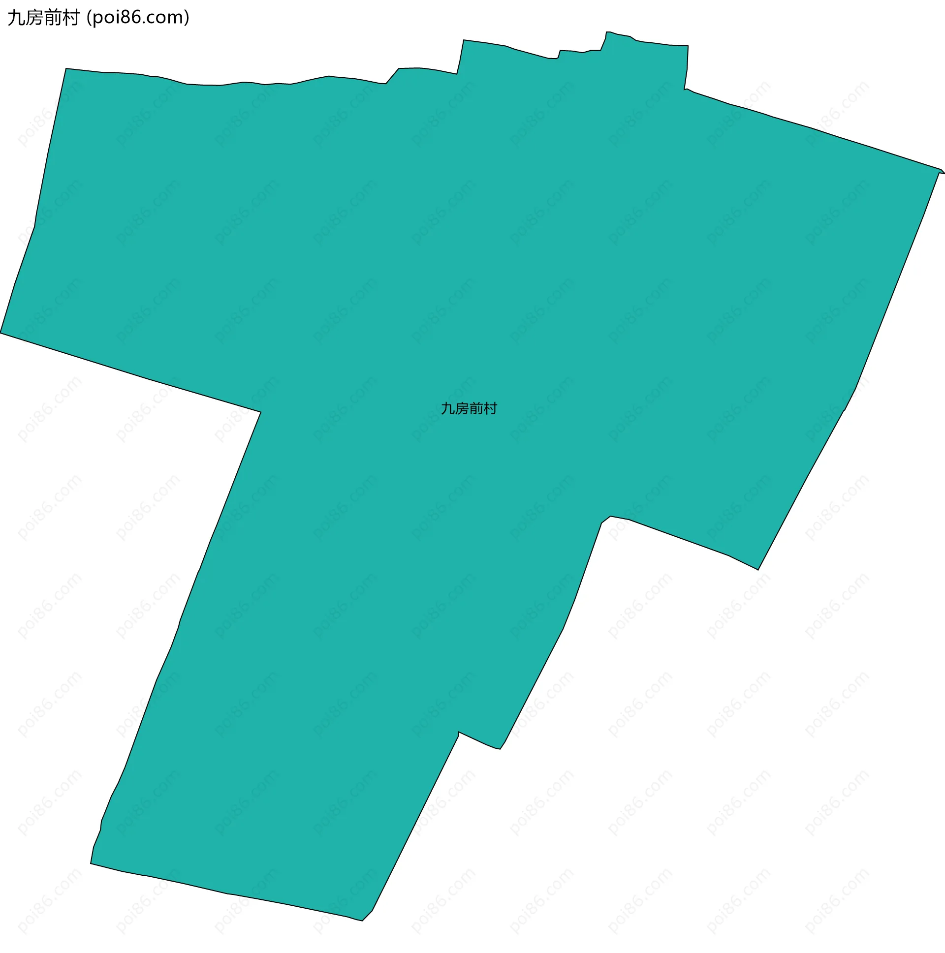 九房前村边界地图