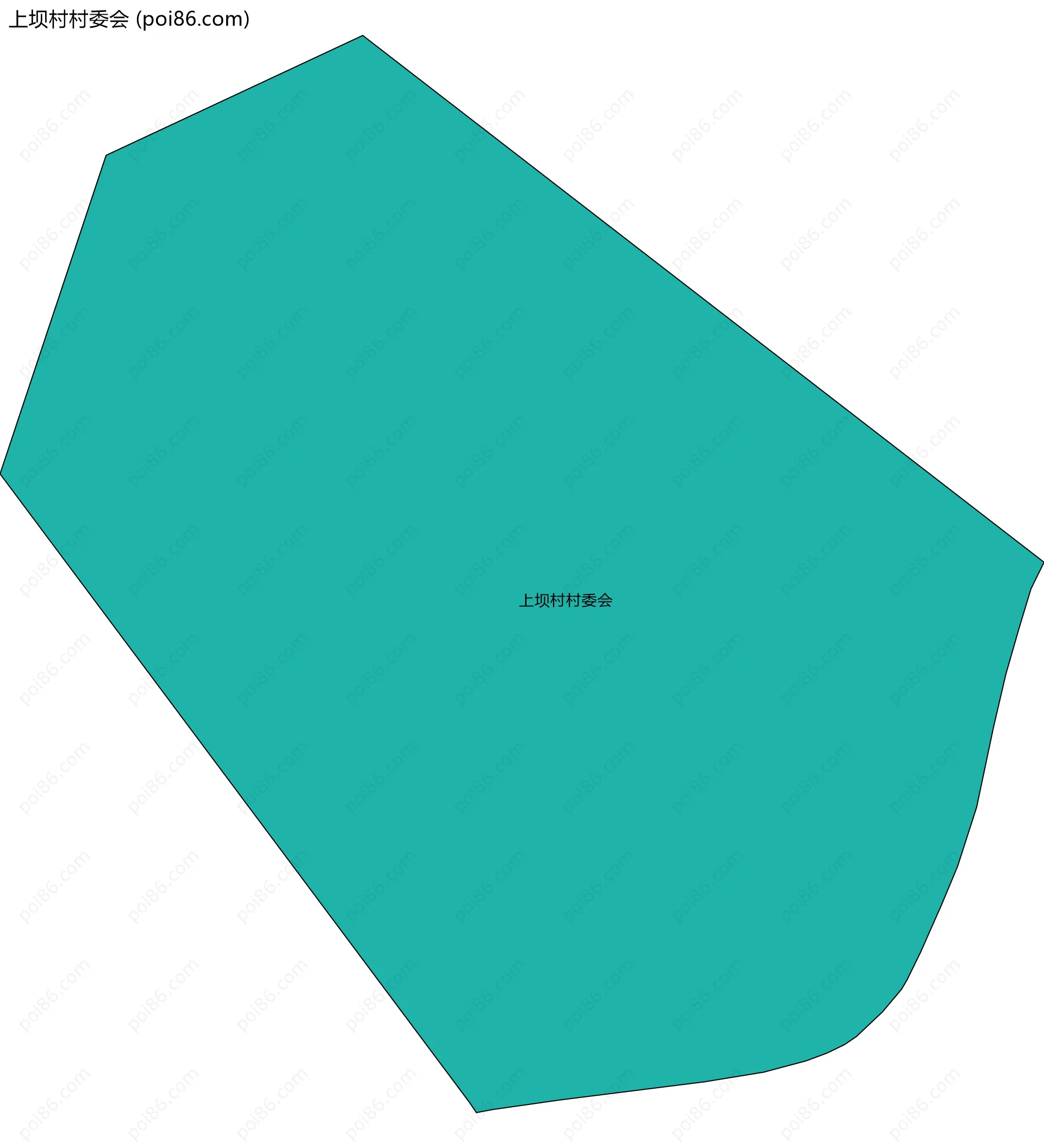 上坝村村委会边界地图