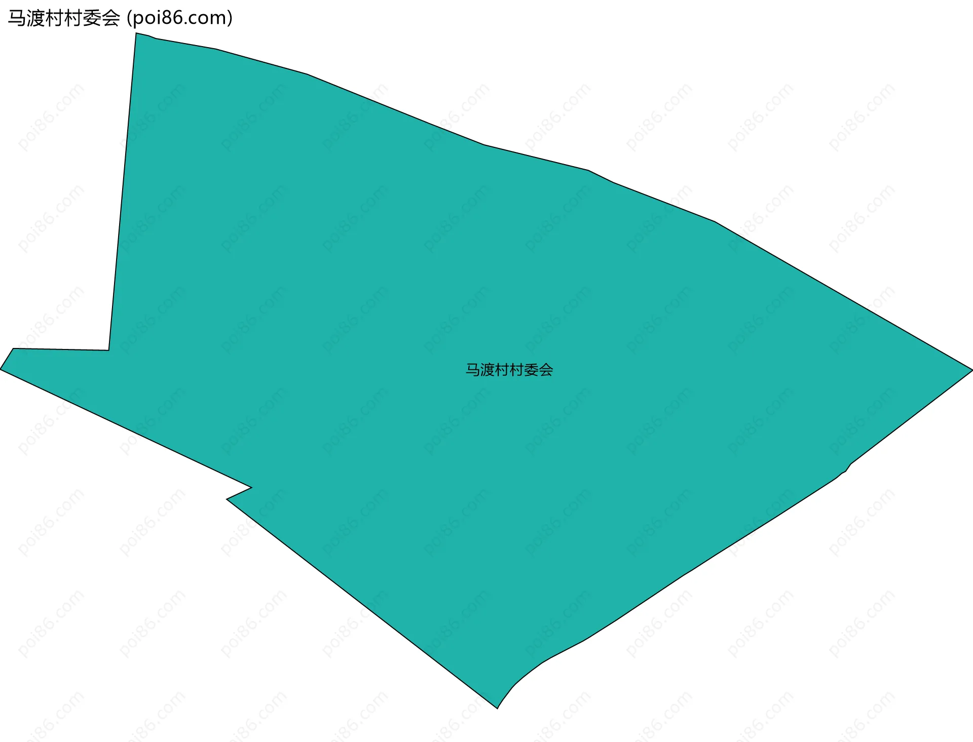 马渡村村委会边界地图