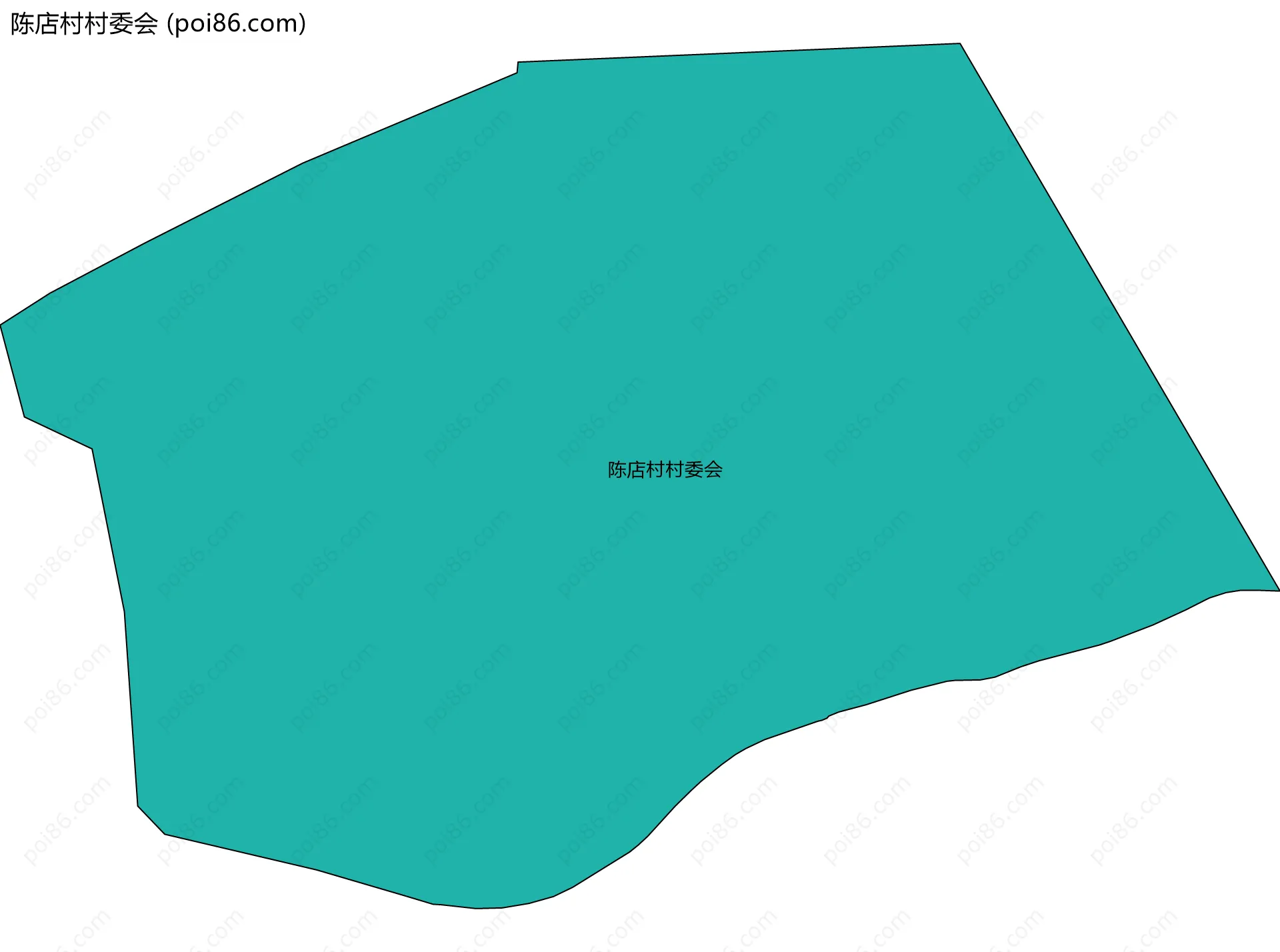 陈店村村委会边界地图