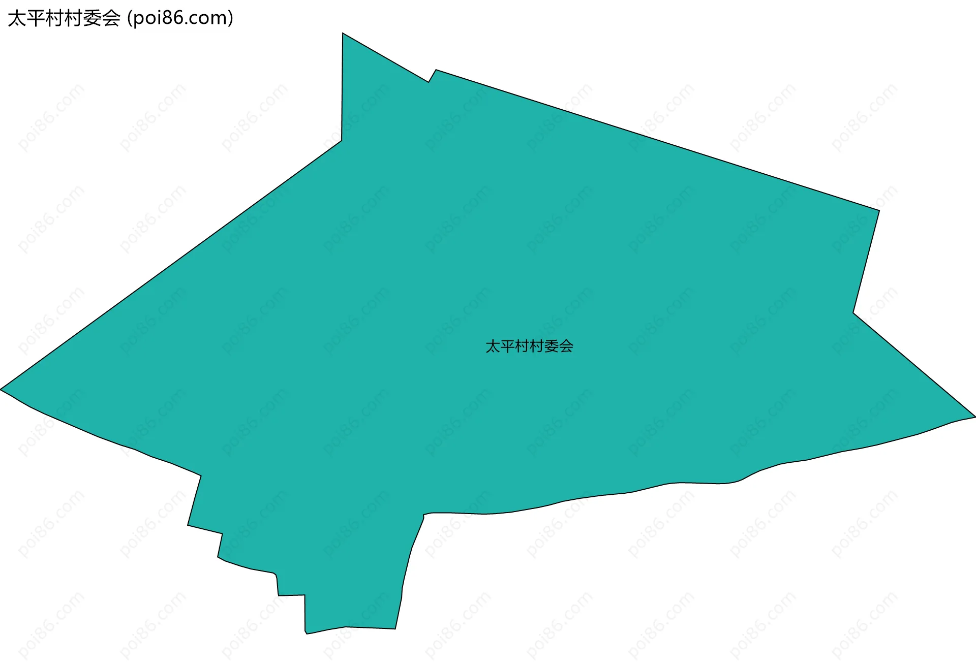 太平村村委会边界地图