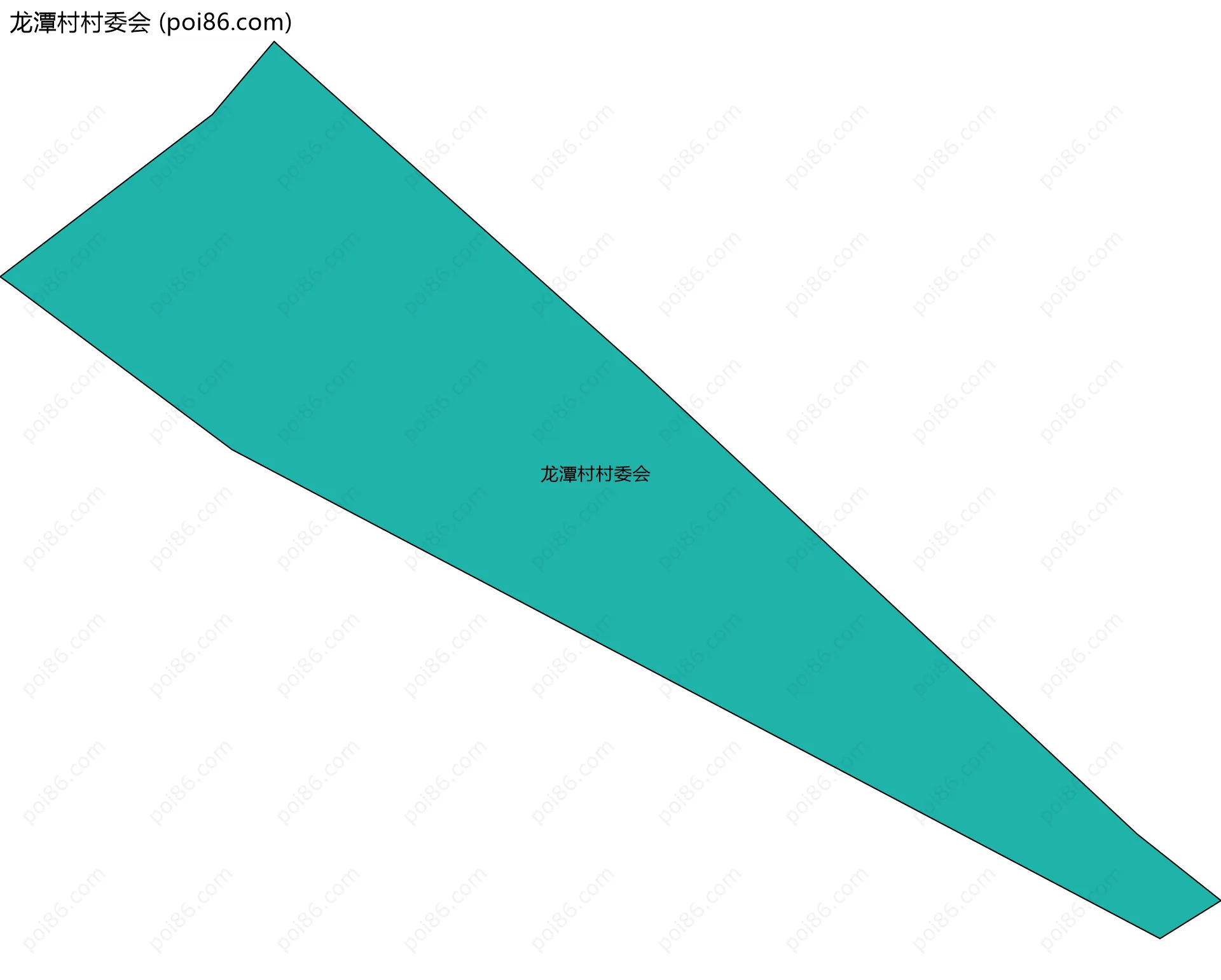 龙潭村村委会边界地图