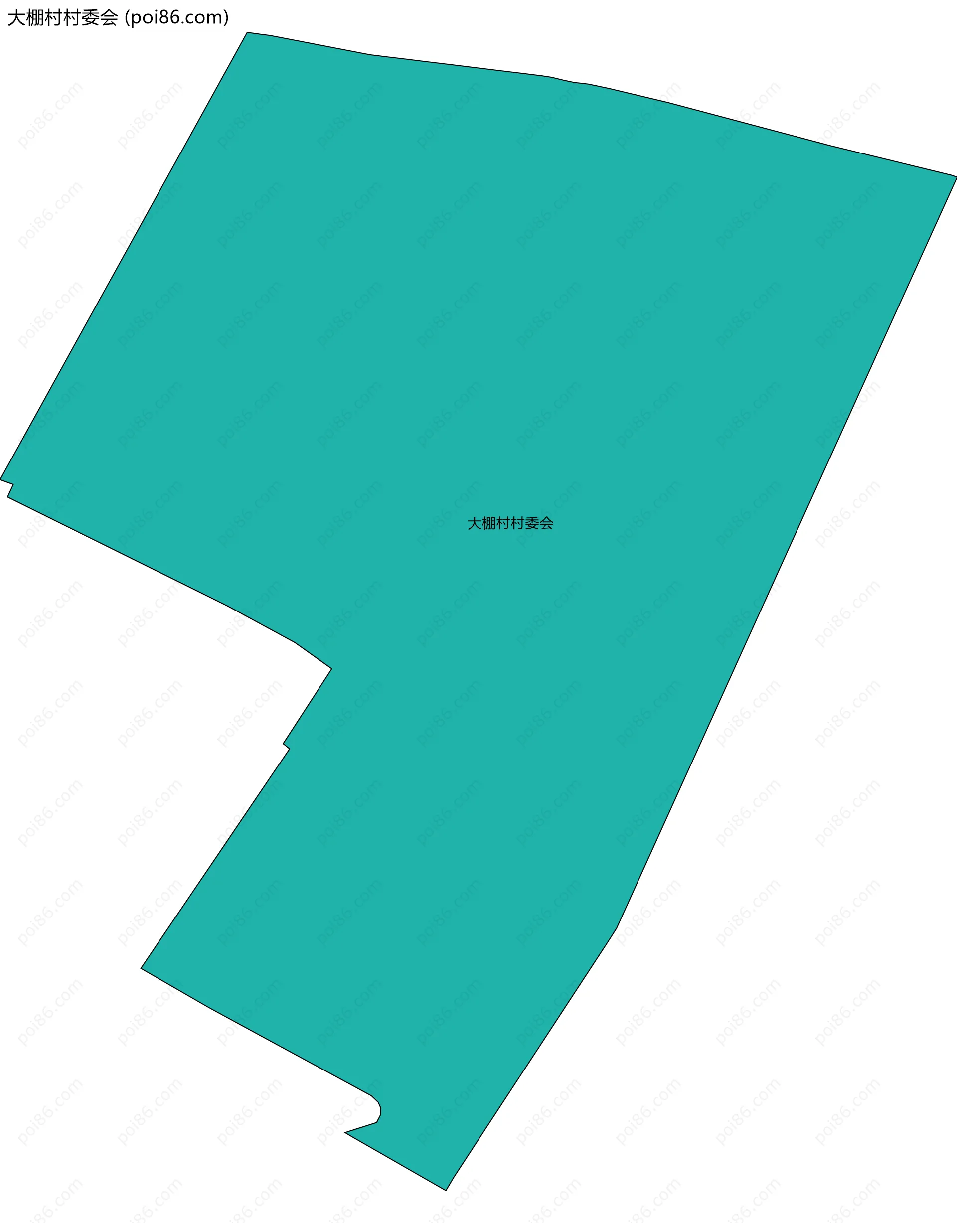 大棚村村委会边界地图