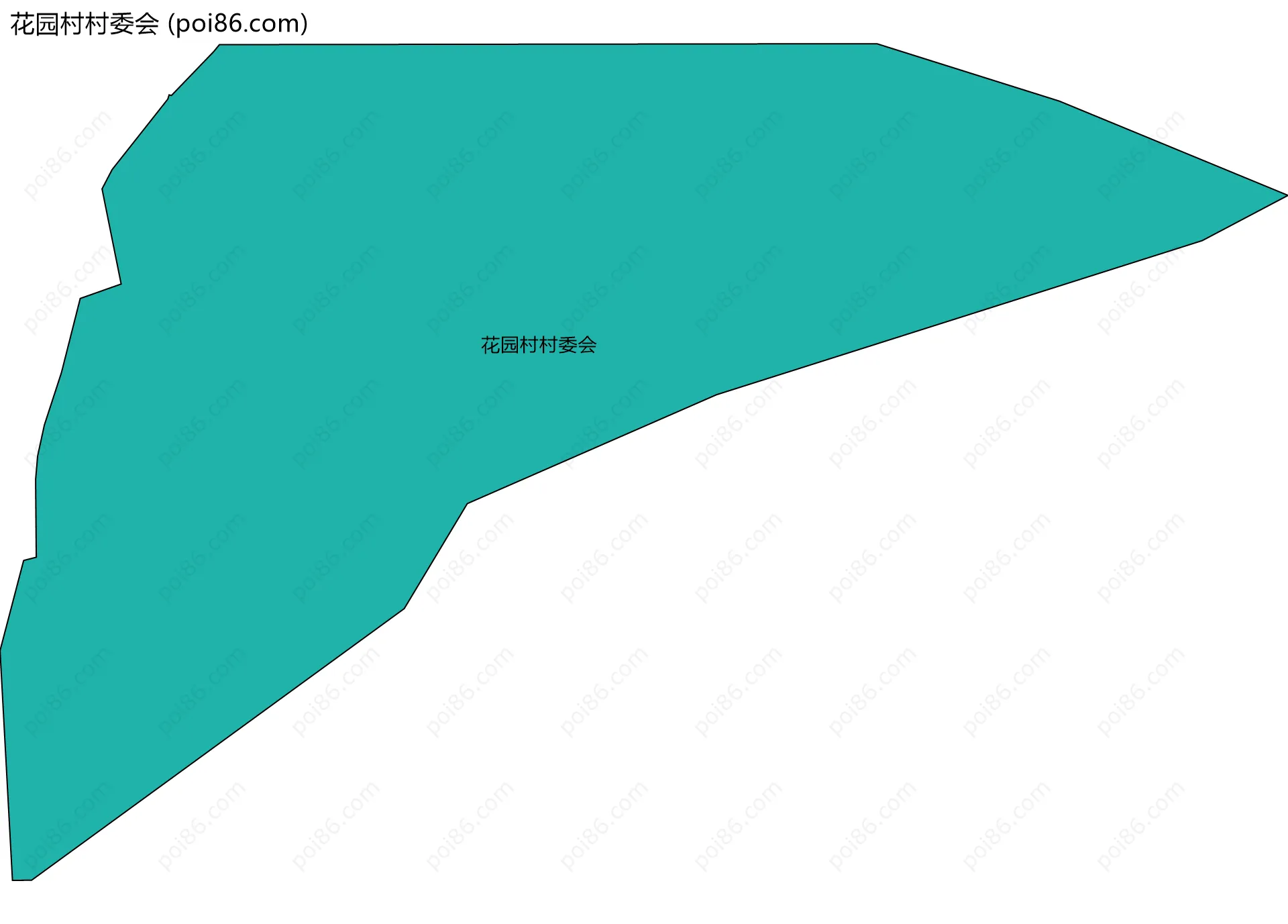花园村村委会边界地图