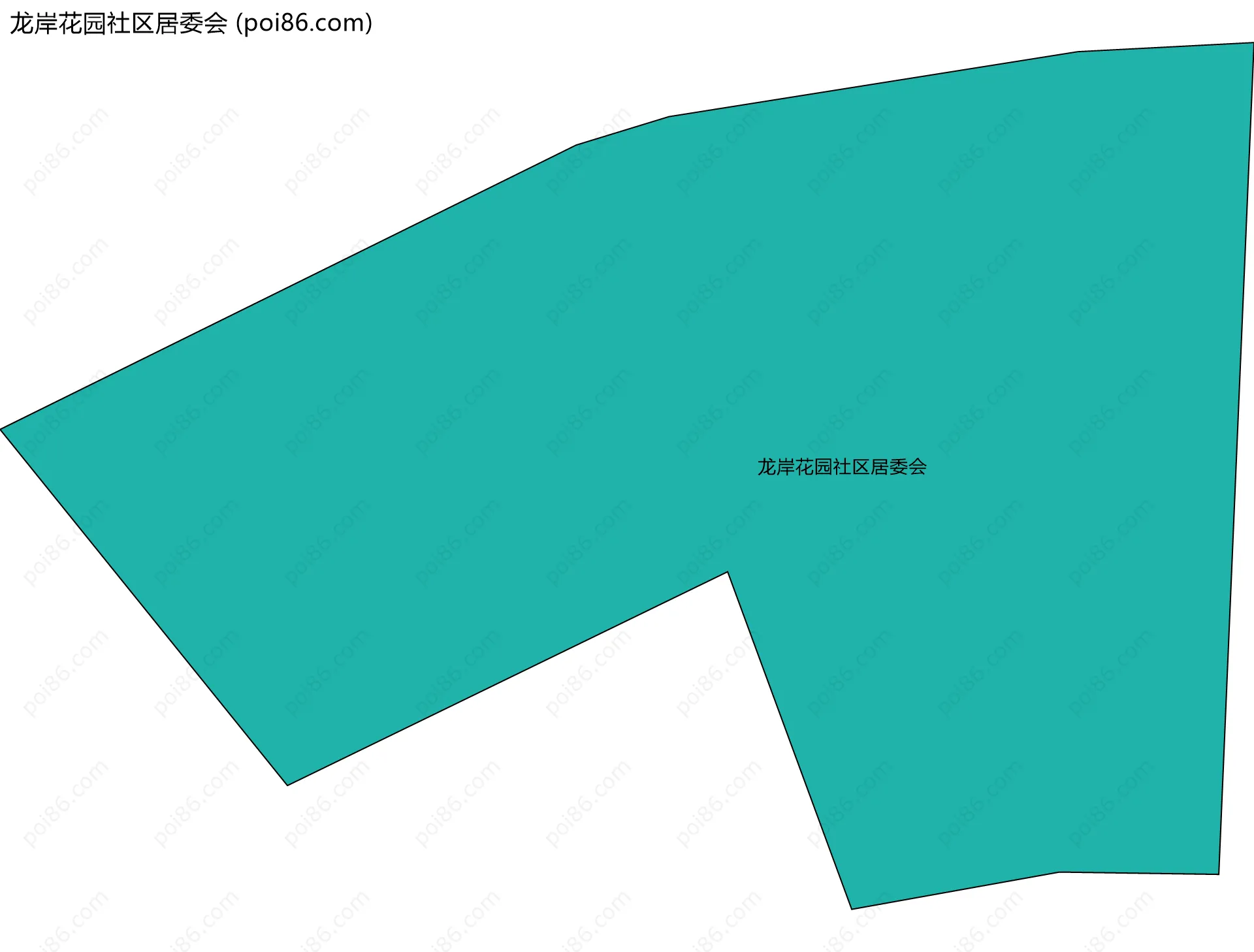 龙岸花园社区居委会边界地图