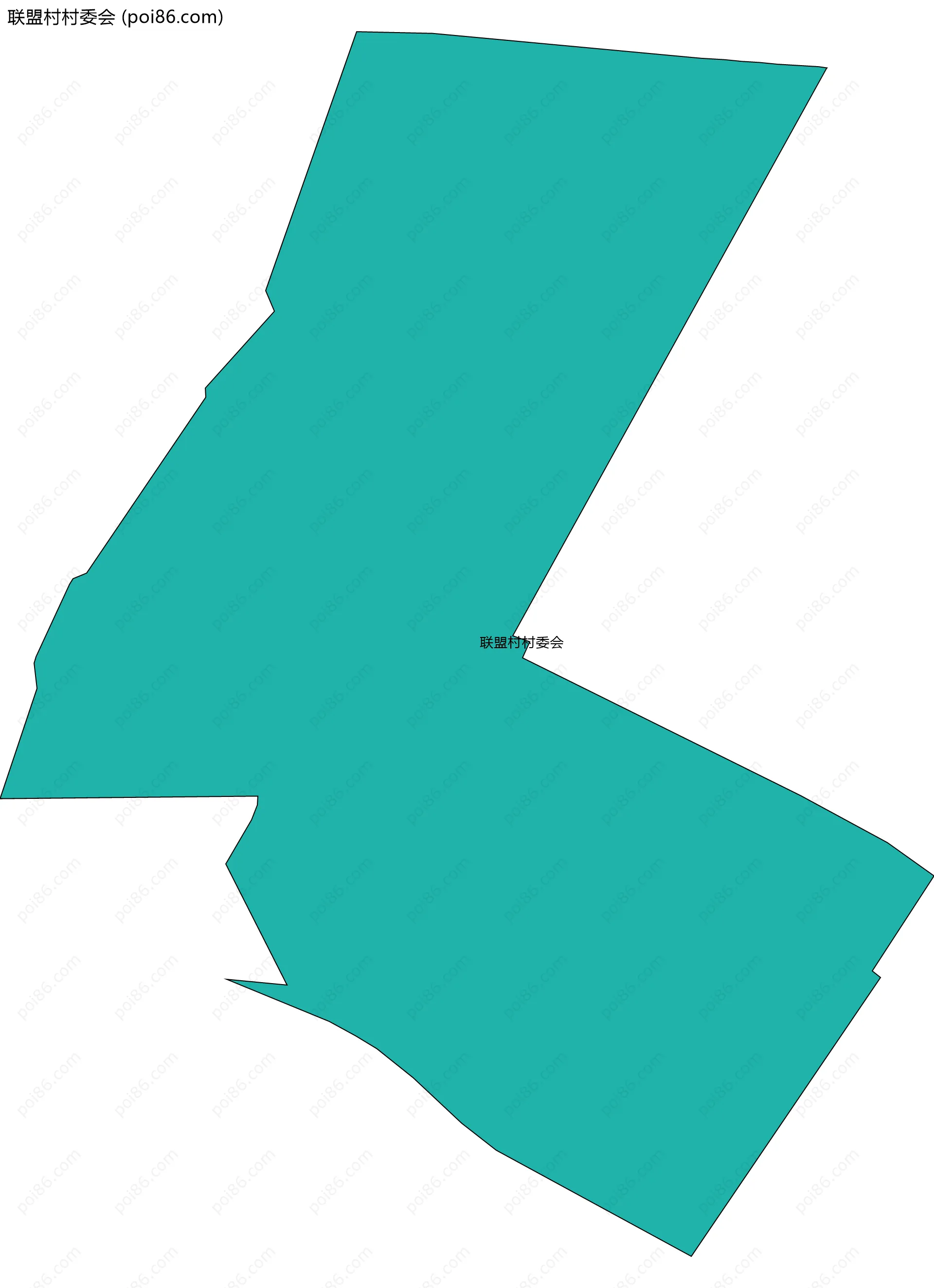 联盟村村委会边界地图