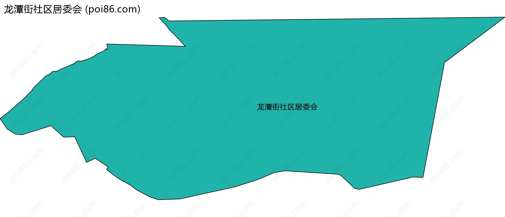 龙潭街社区居委会边界地图