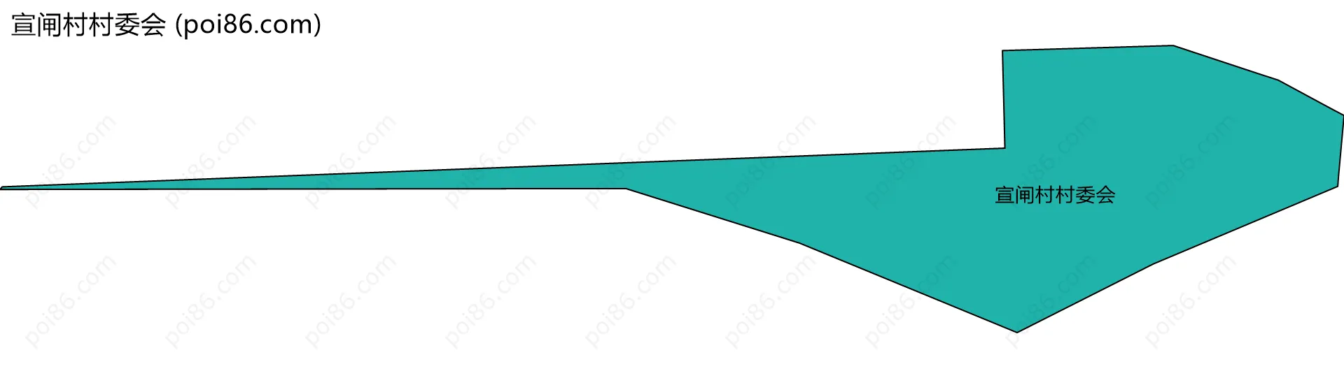 宣闸村村委会边界地图