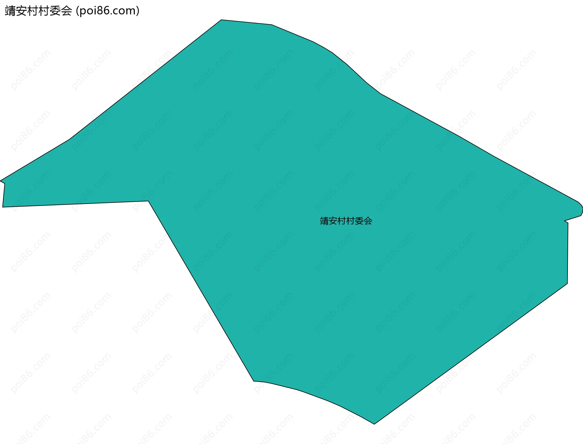 靖安村村委会边界地图