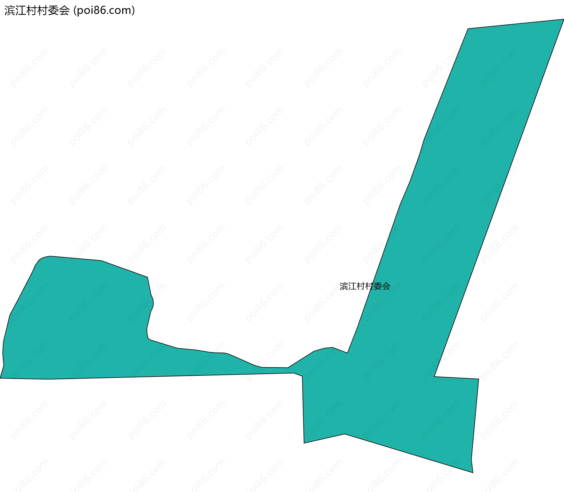 滨江村村委会边界地图