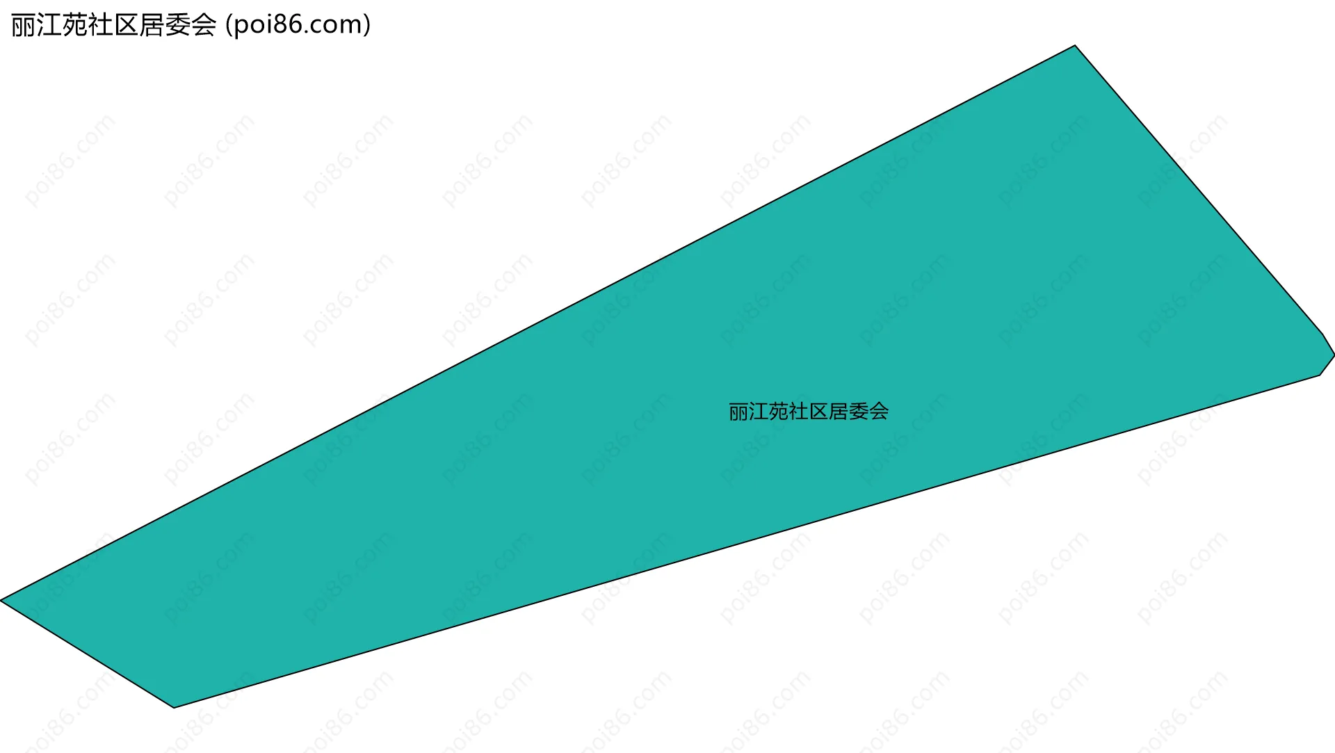 丽江苑社区居委会边界地图